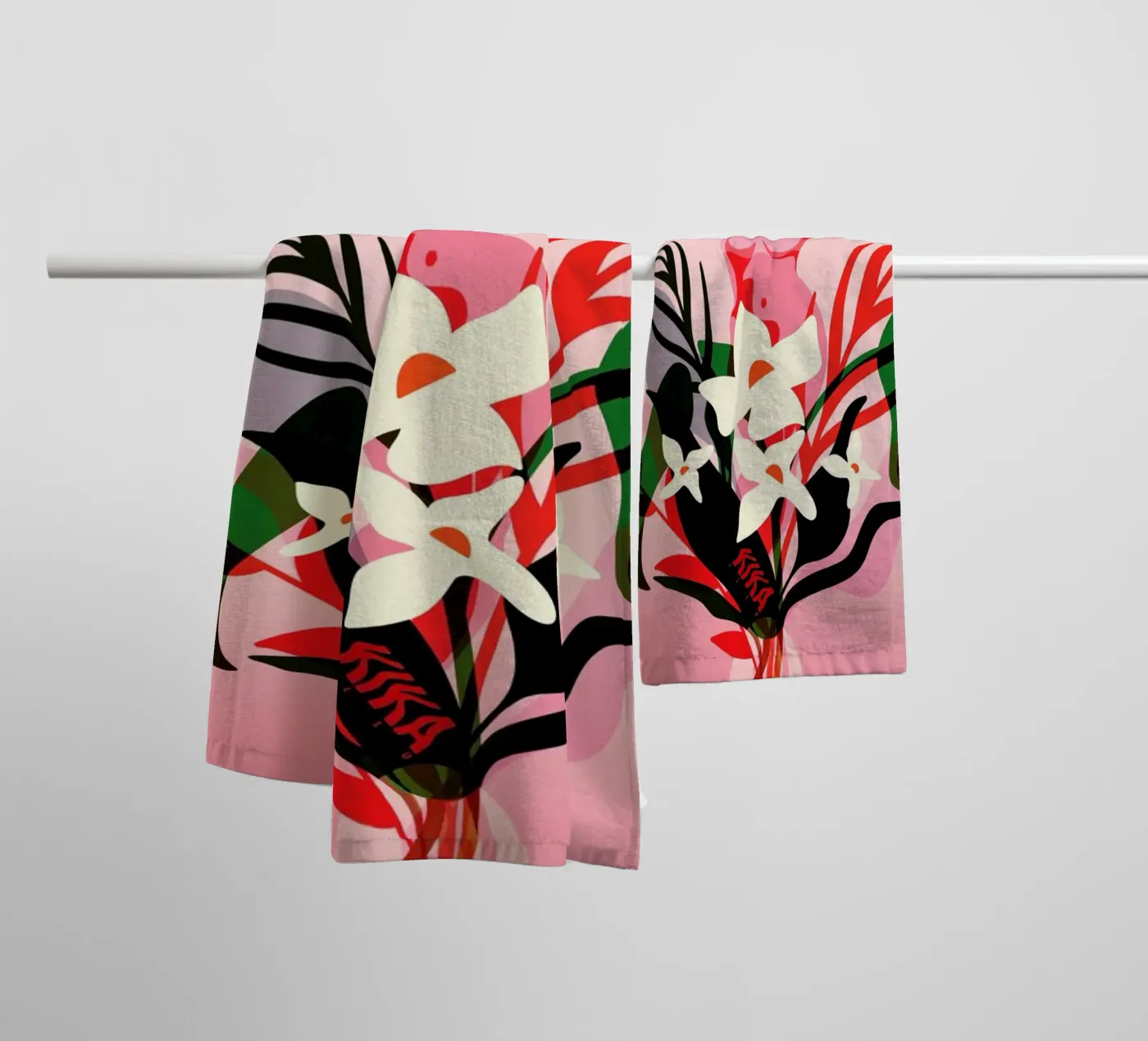 Bloom badhanddoek van Kika illu