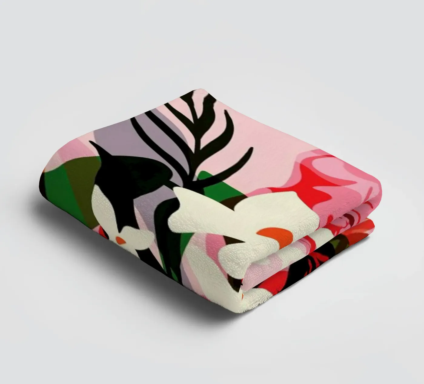 Bloom badhanddoek van Kika illu