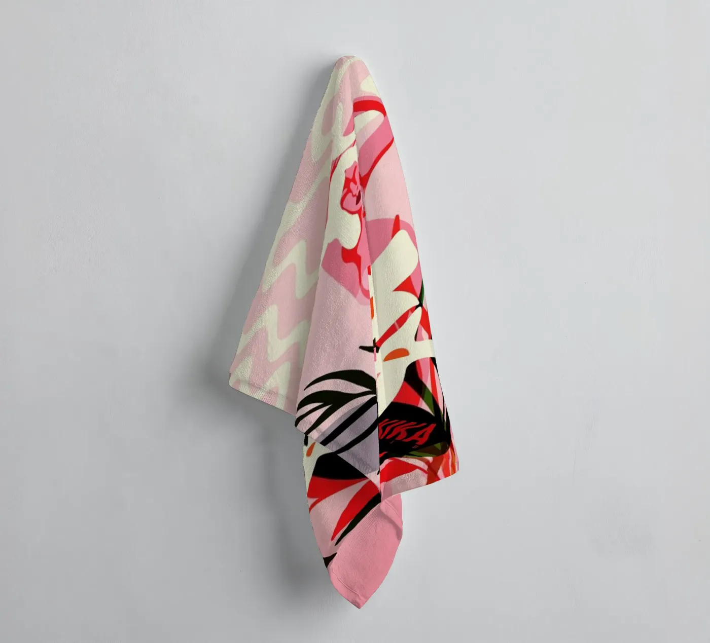 Bloom badhanddoek van Kika illu