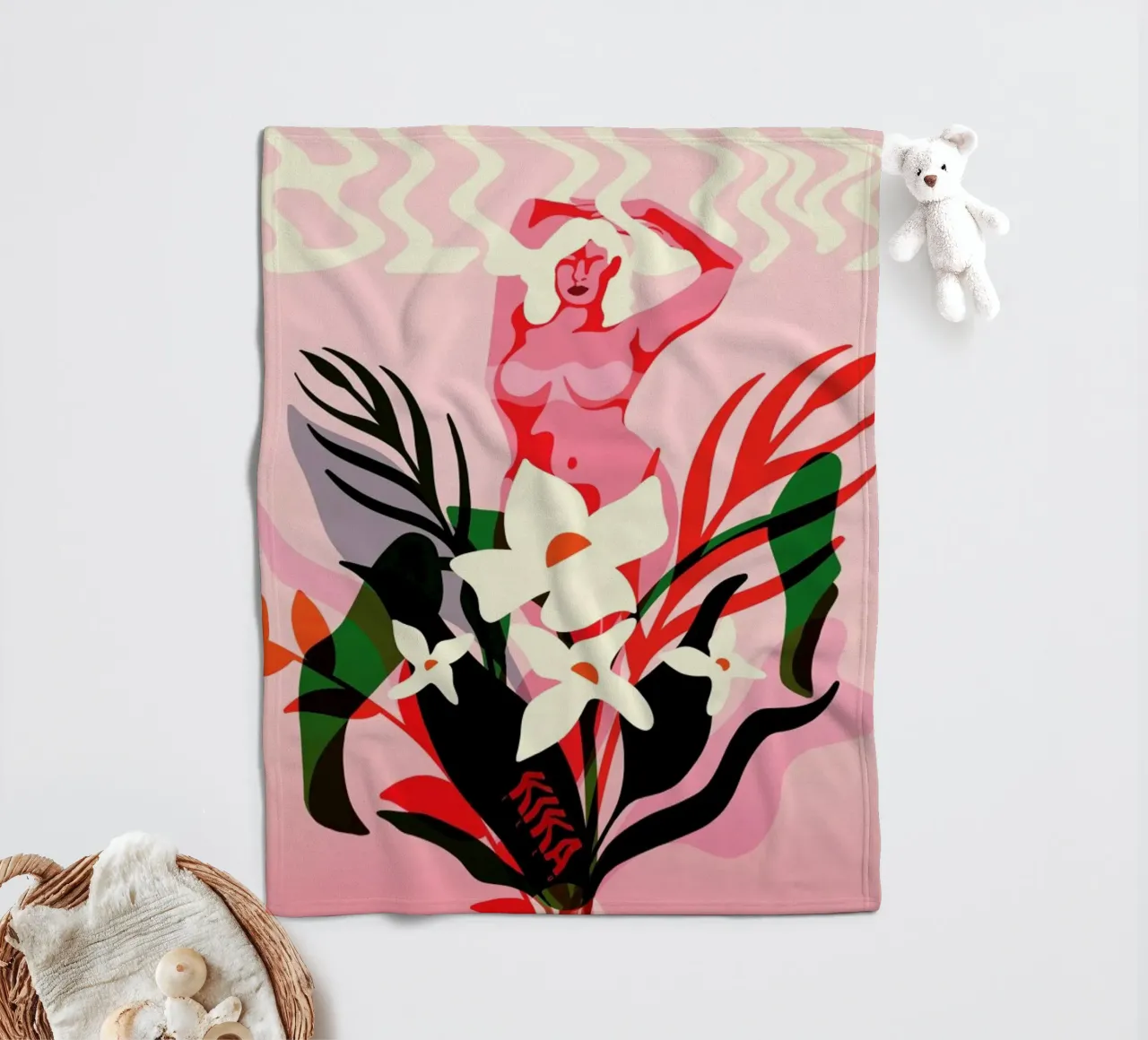 Bloom Fleecedecke von Kika illu