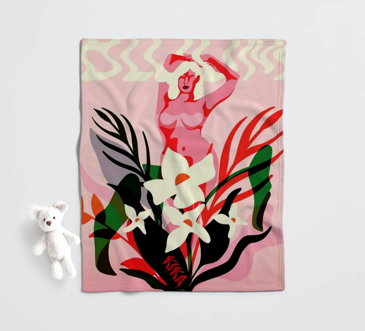 Bloom Fleecedecke von Kika illu