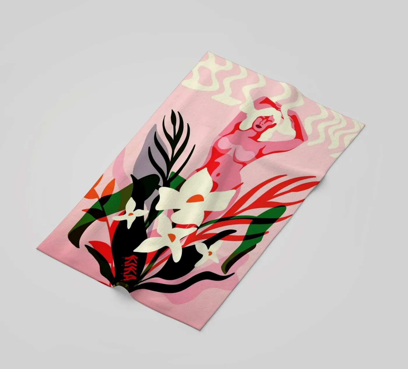 Bloom Strandtuch von Kika illu