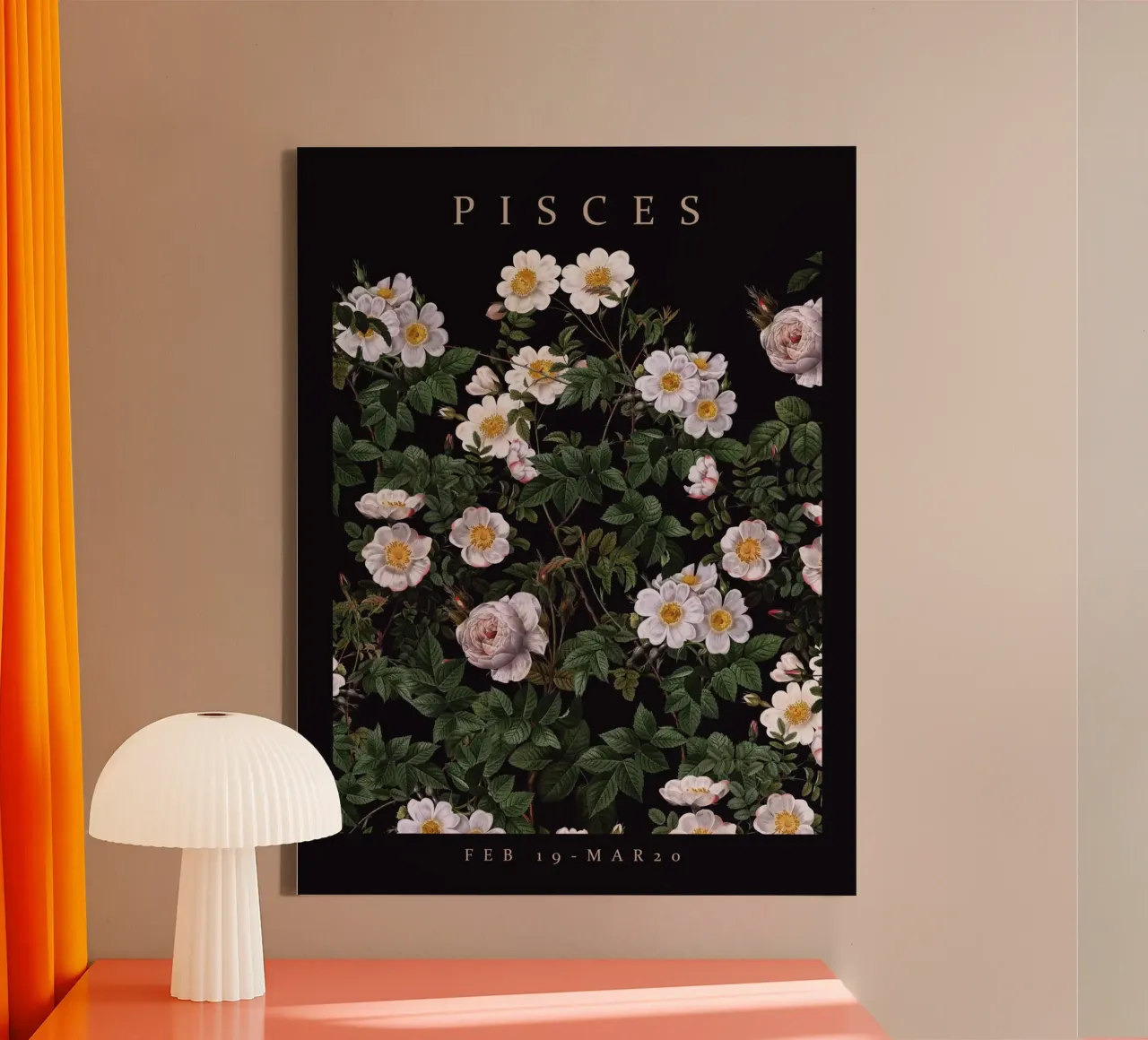 PISCES canvas with Floater frame by burcukorkmazyurek