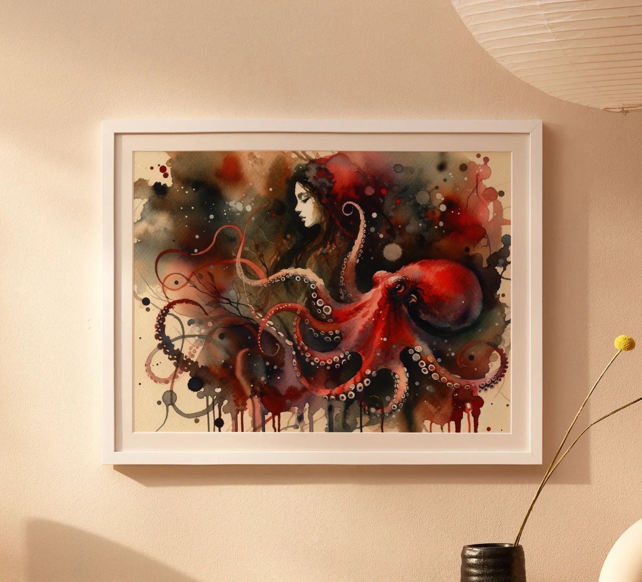 Paysage de rêve de la pieuvre poster de Chromatic Fusion Studio
