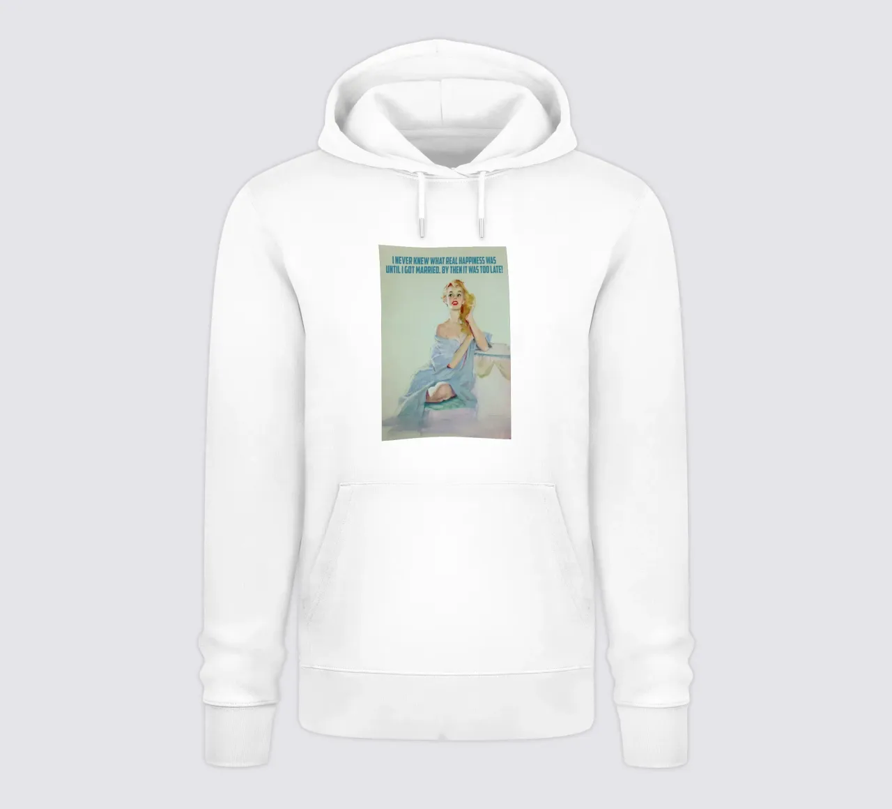 I Never Knew What Real felpa con cappuccio da Gallery Print and Art Limited