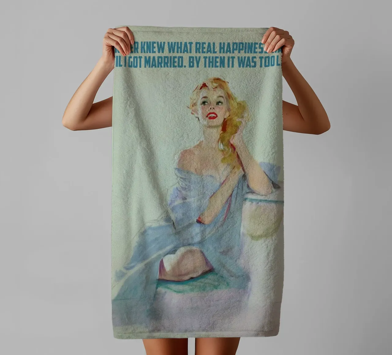 I Never Knew What Real asciugamano da bagno da Gallery Print and Art Limited