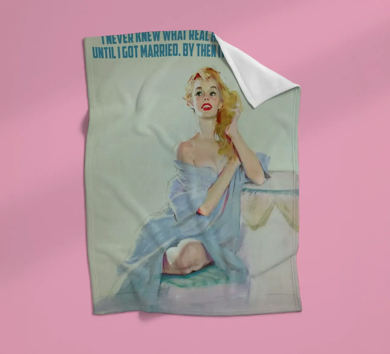 I Never Knew What Real coperta in pile da Gallery Print and Art Limited