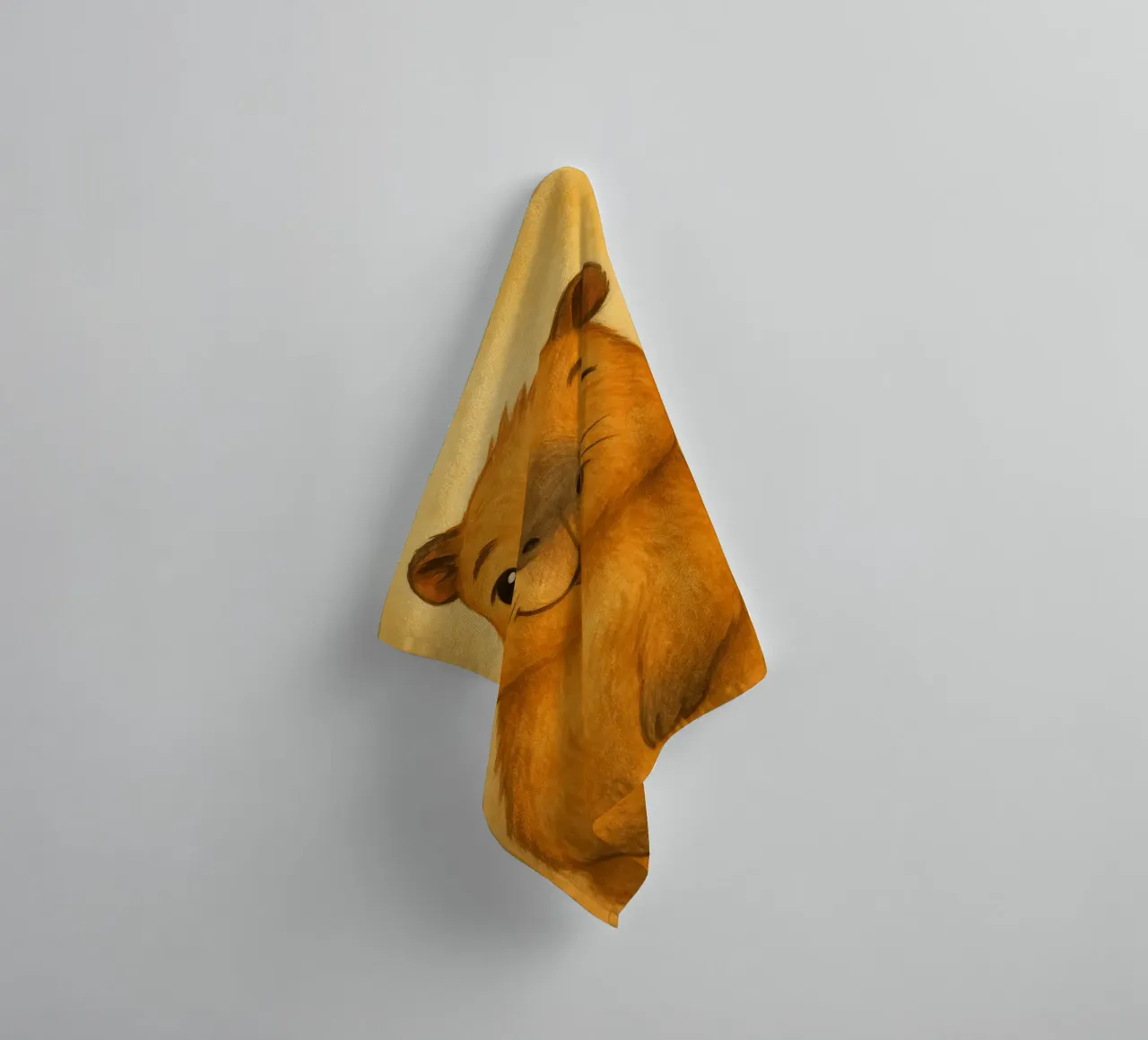 Bezaubernde zwinkernde Capybara-Kunst Handtuch von flufftee