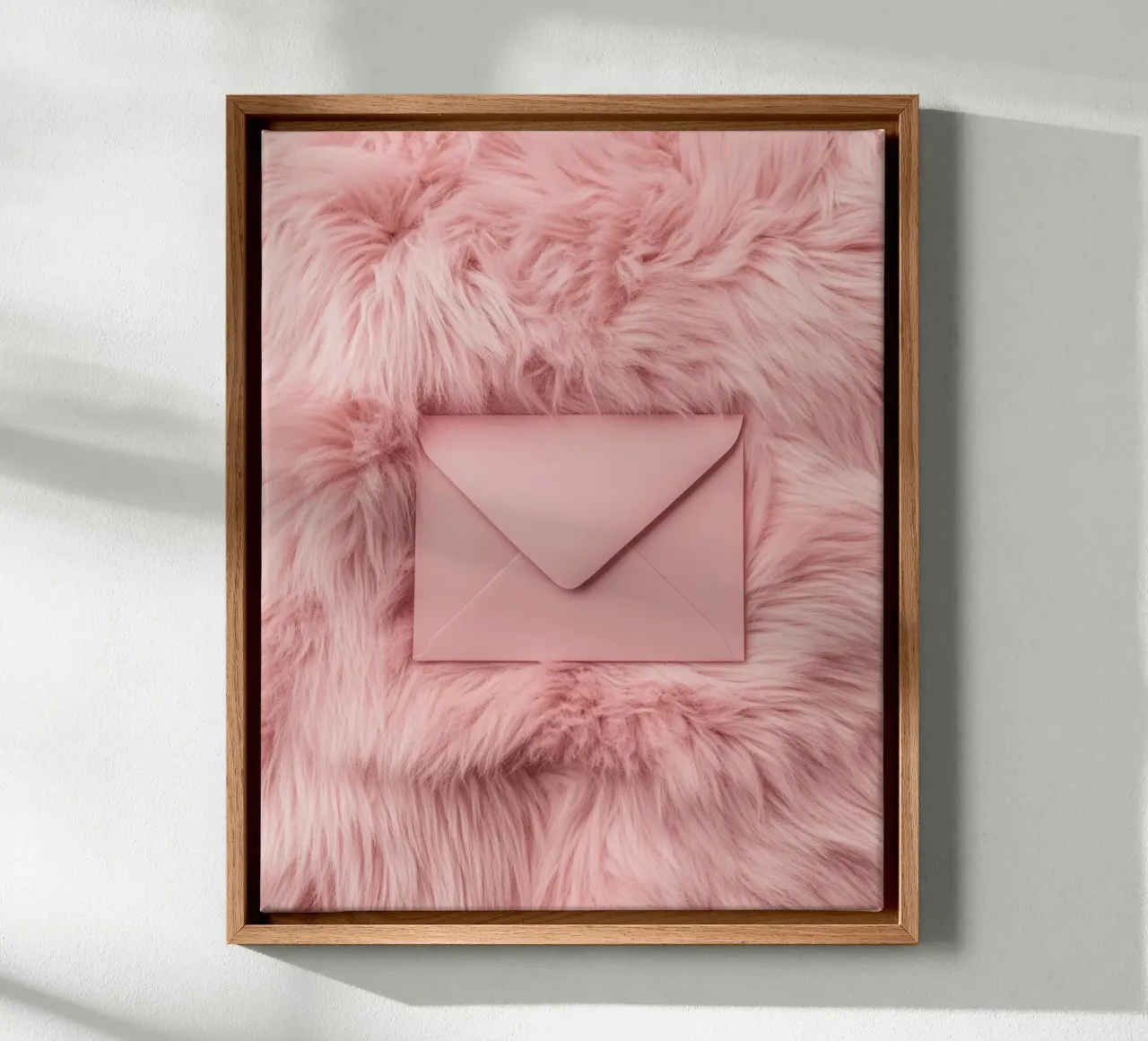 Blush Serenity tela con Cornice a cassetta da PhotoVibe Decor