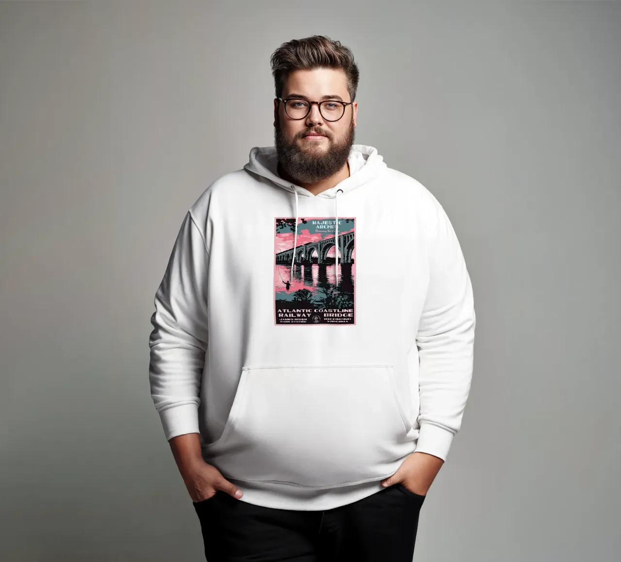 Atlantic Coatline felpa con cappuccio da willtahuyshop