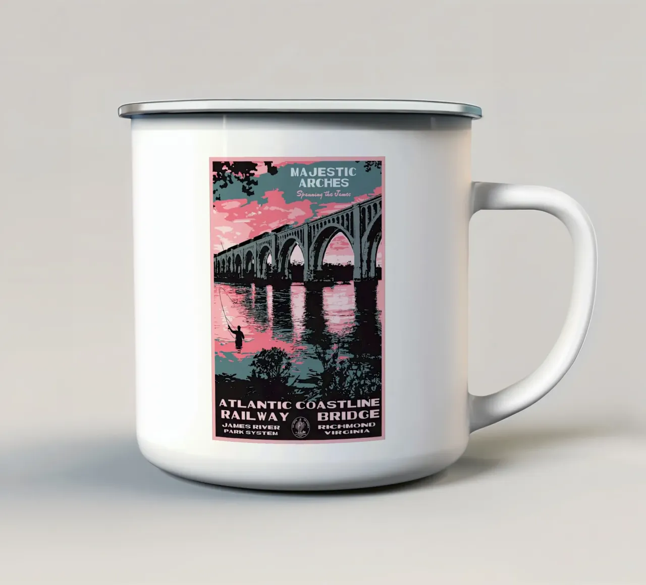 Atlantic Coatline tazza in smalto da willtahuyshop