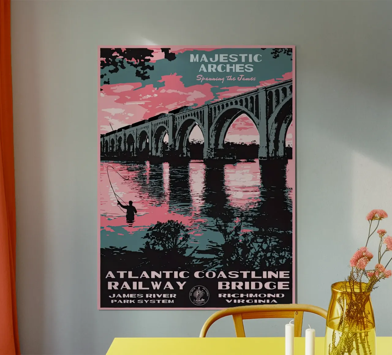 Atlantic Coatline poster da willtahuyshop