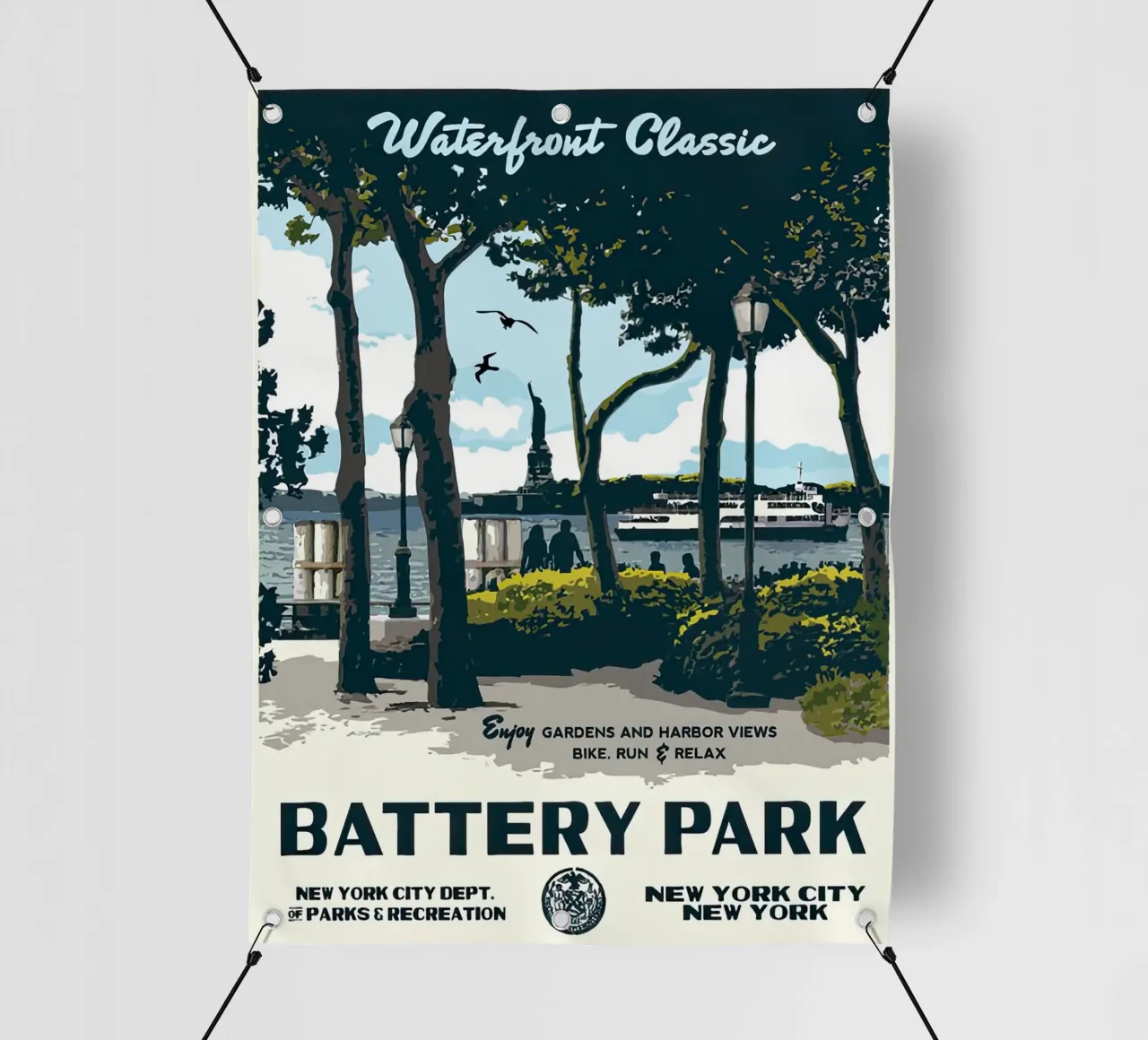Battery Park telo in pvc da willtahuyshop