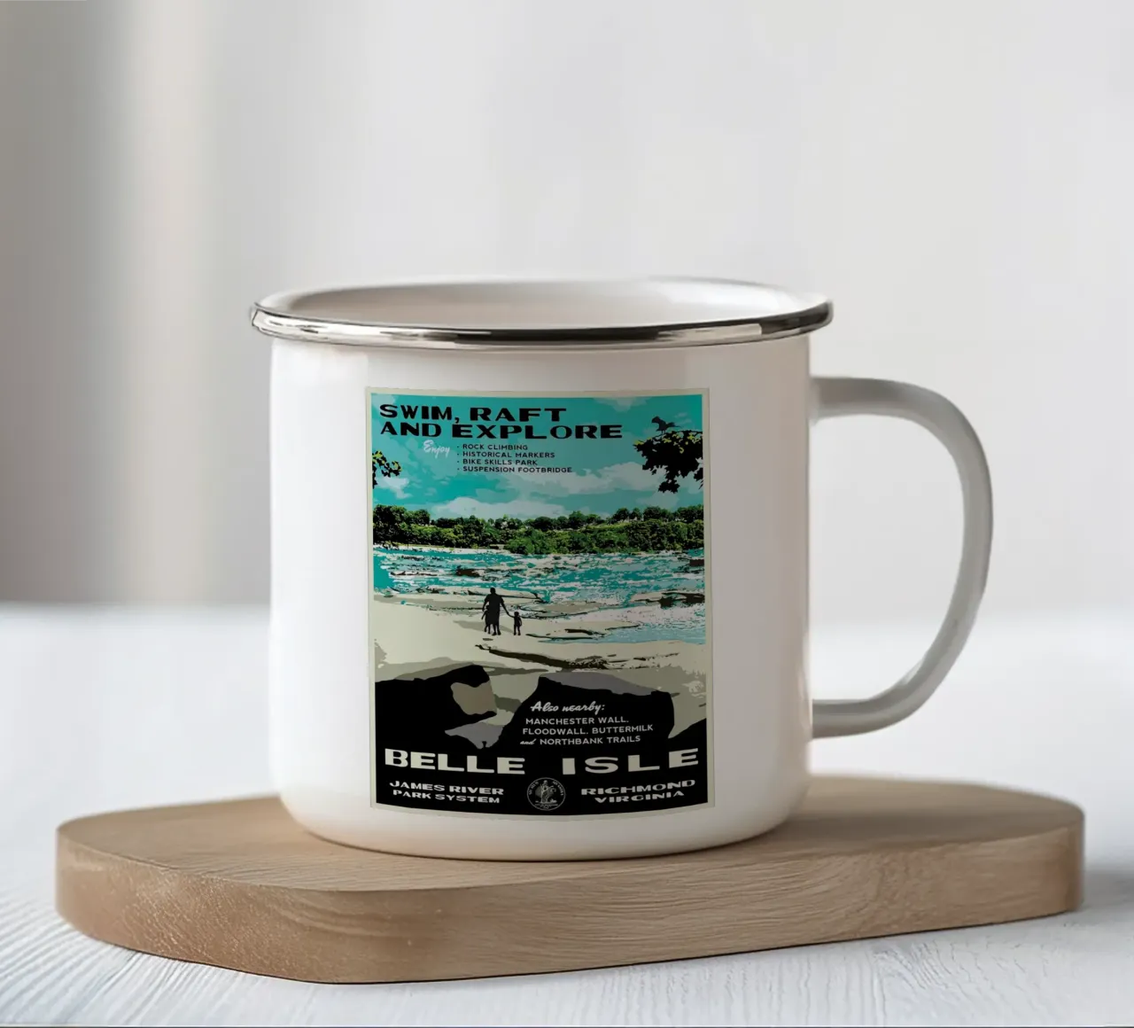 Belle Isle tazza in smalto da willtahuyshop