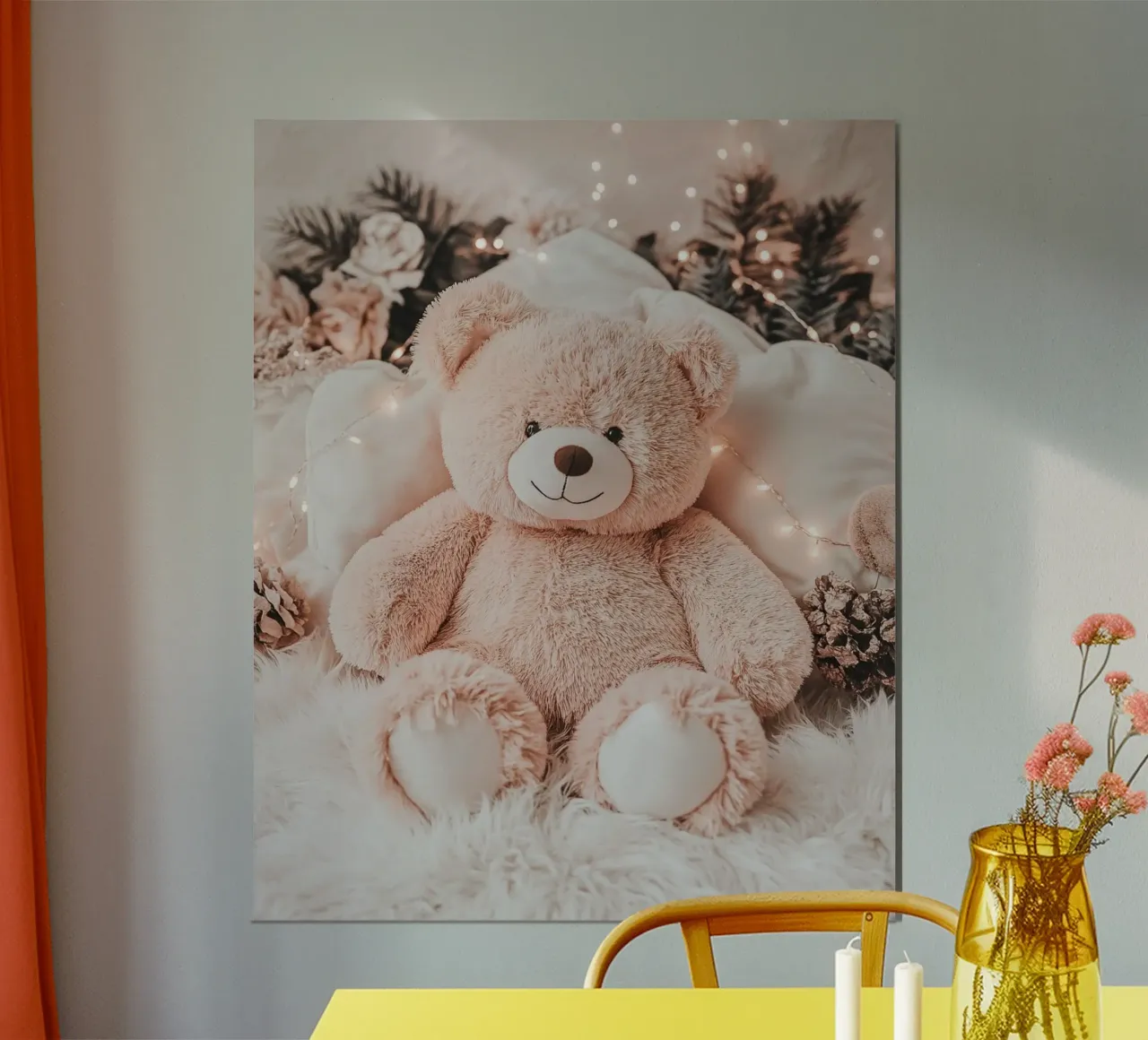 Blush Serenity poster con telaio in alluminio da PhotoVibe Decor