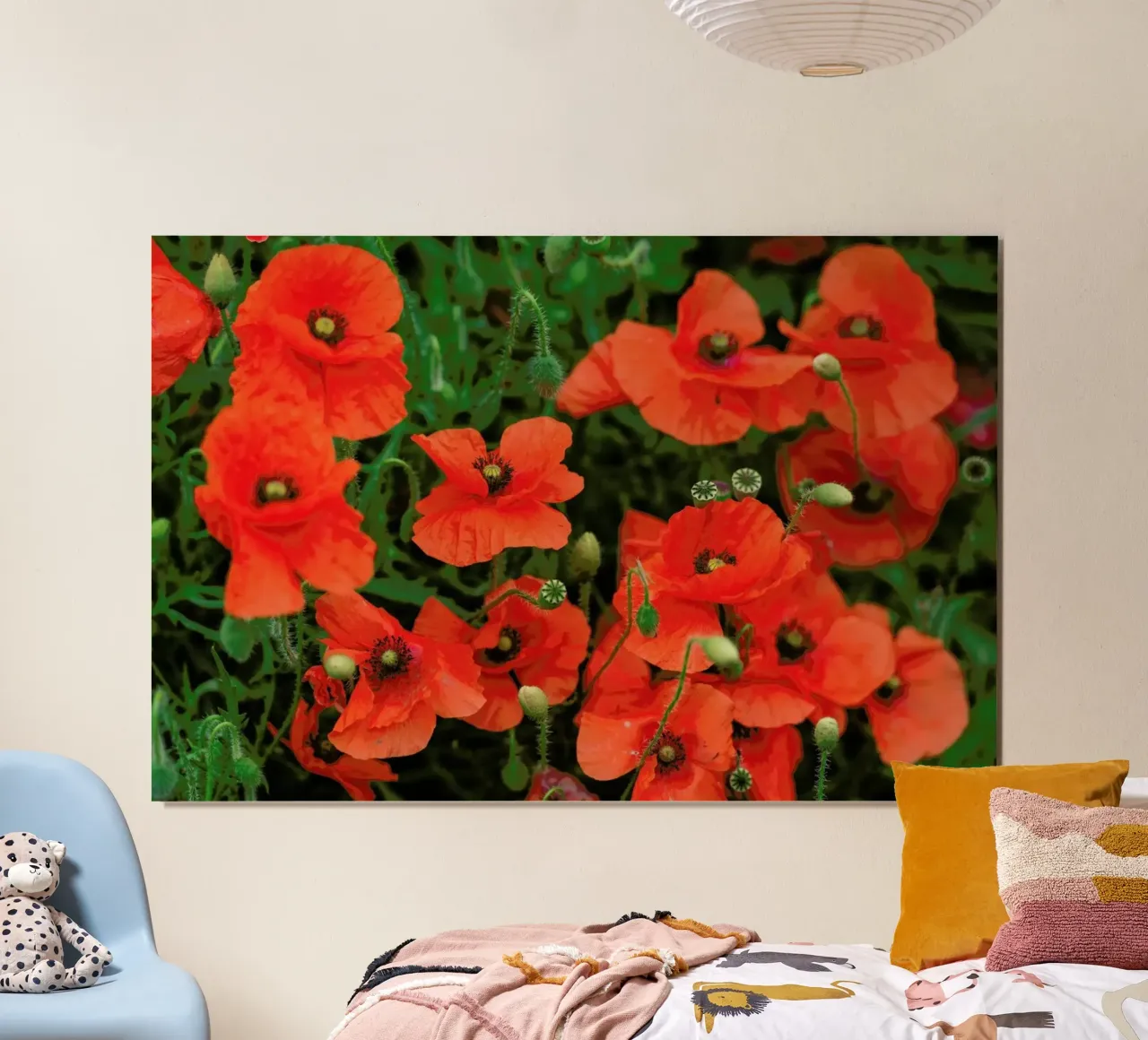 Red poppies carta hahnemühle da Curious Collections by Marielle Leenders