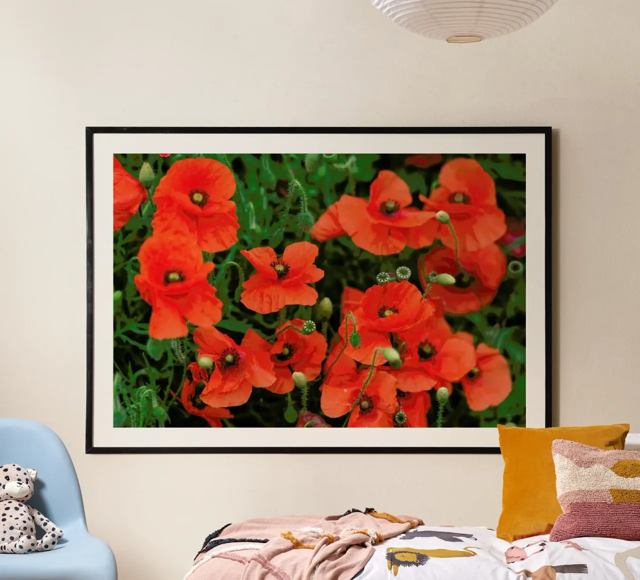 Red poppies carta hahnemühle da Curious Collections by Marielle Leenders
