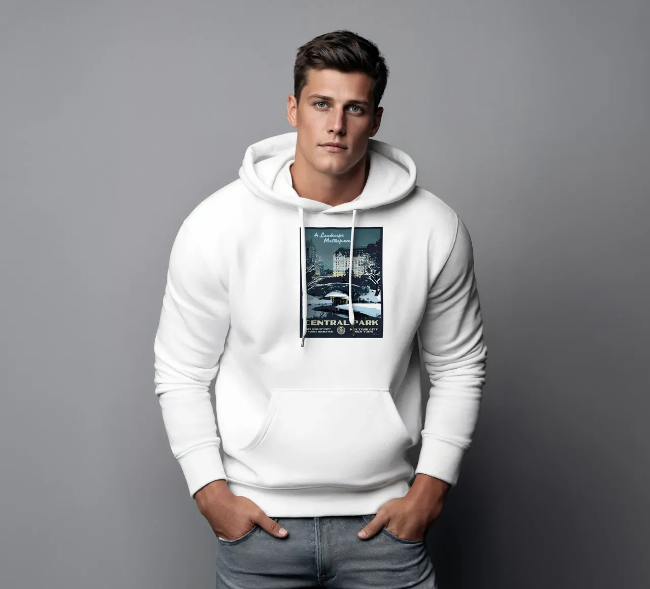 Parco Centrale felpa con cappuccio da willtahuyshop