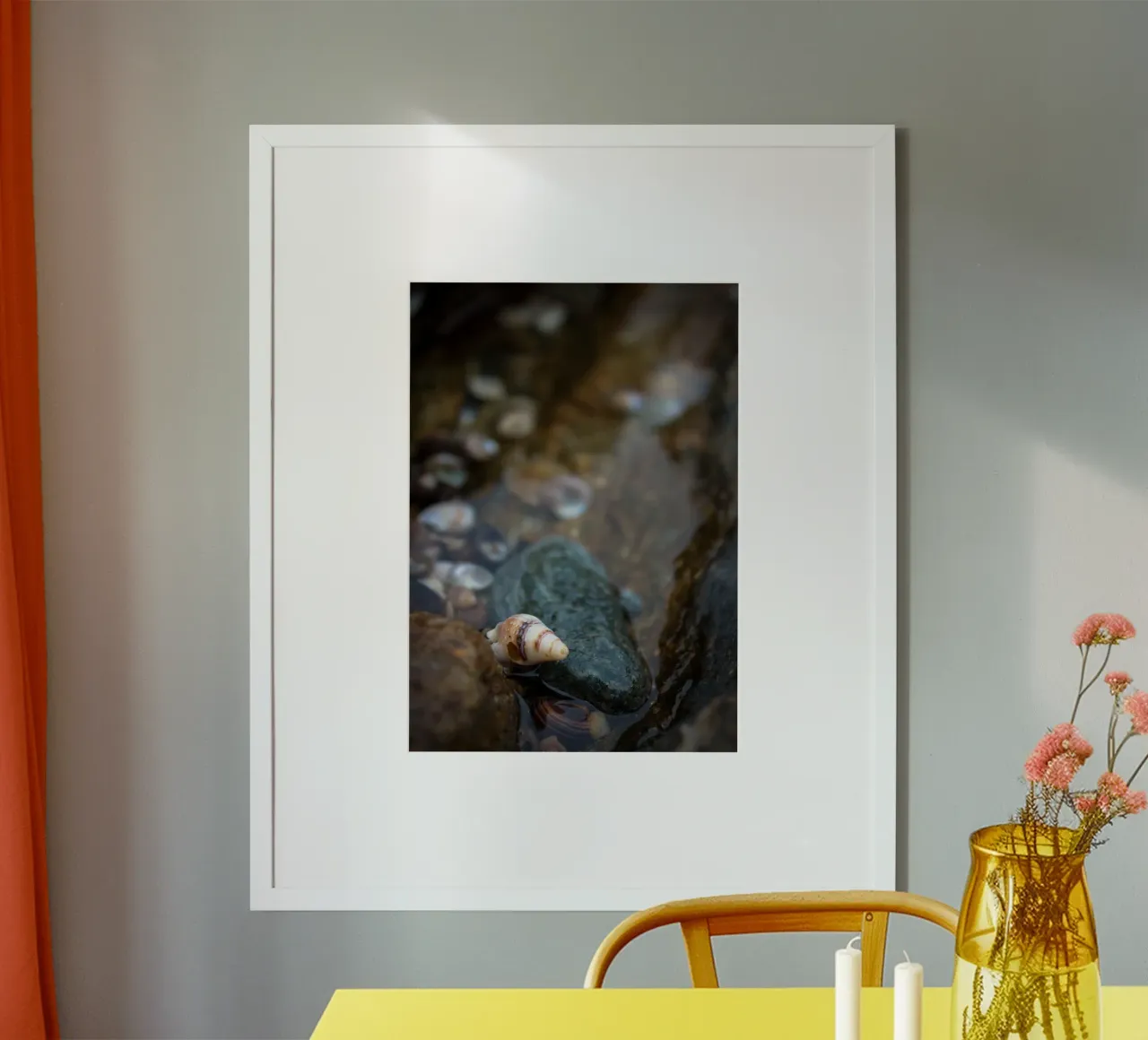 A shellfish washed up by the tide hahnemühle by MiniClic