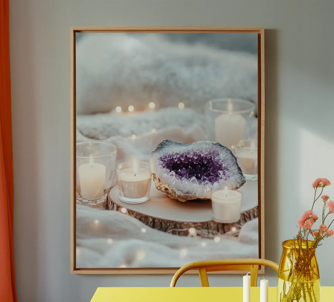 Rituali sereni tela con Cornice a cassetta da PhotoVibe Decor