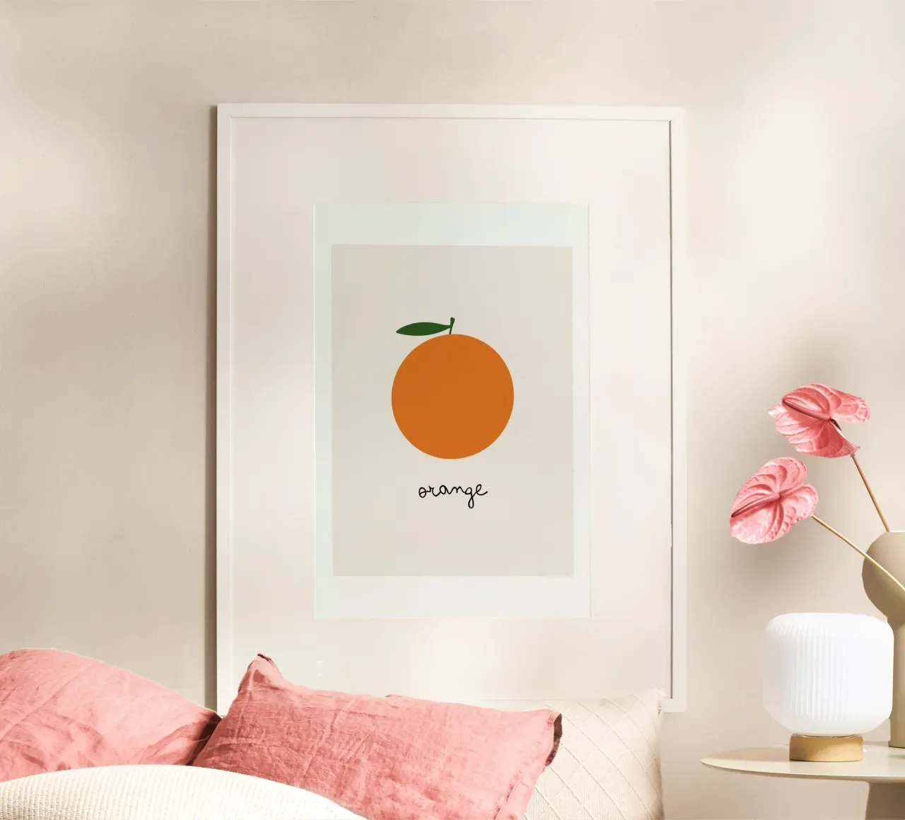 Orange poster da Mottos by Sinan Saydik
