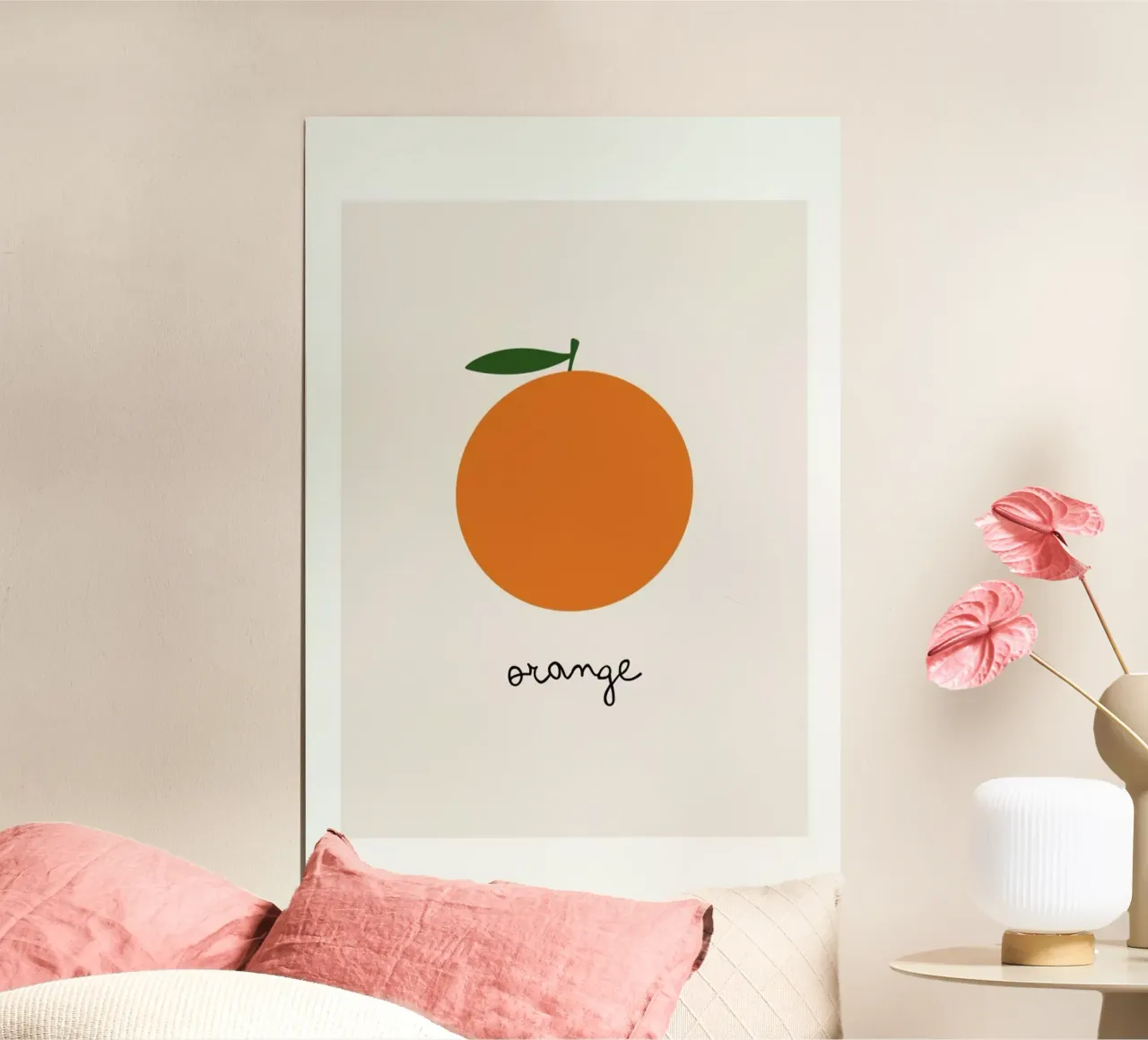 Orange poster da Mottos by Sinan Saydik