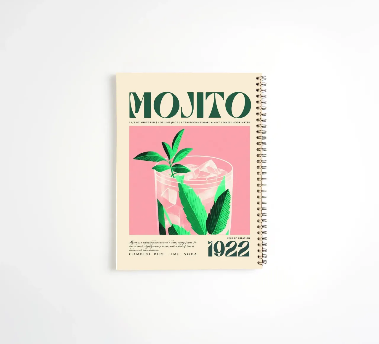 mojito spiral notebook by Kevin Walters