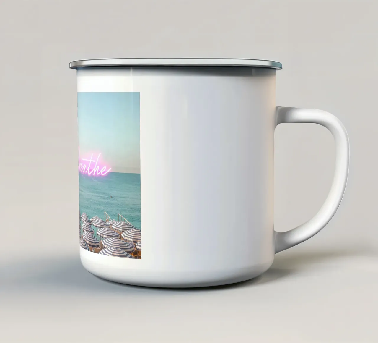 Neon Beach Art tazza in smalto da GraceDigitalArtCo