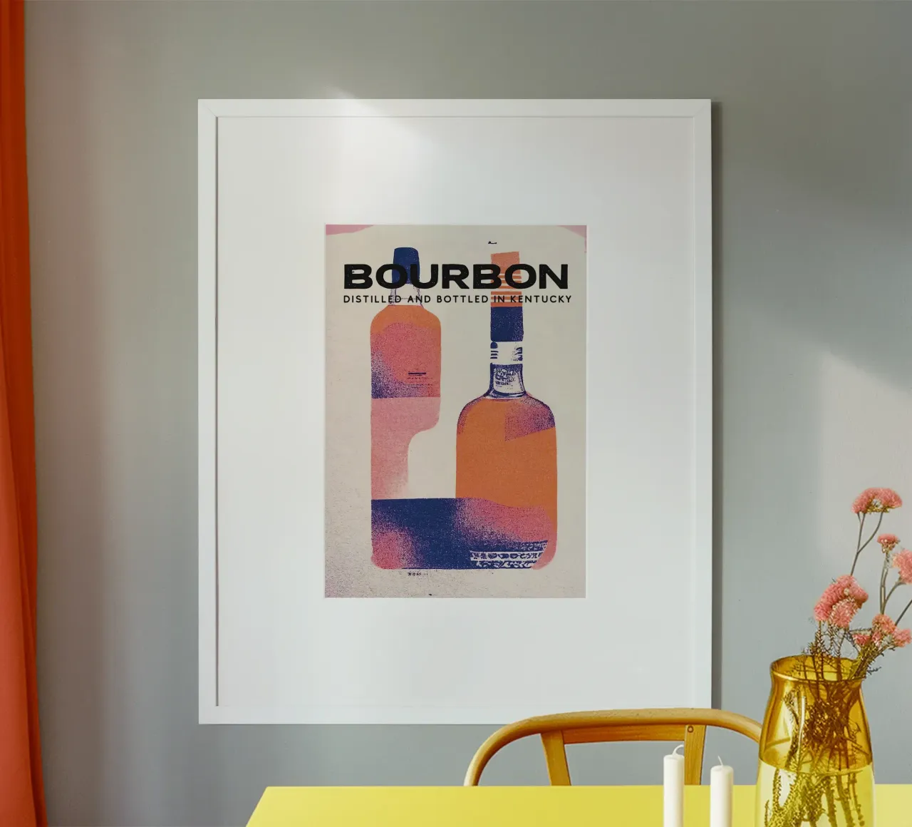 bottiglia di bourbon poster da Kevin Walters