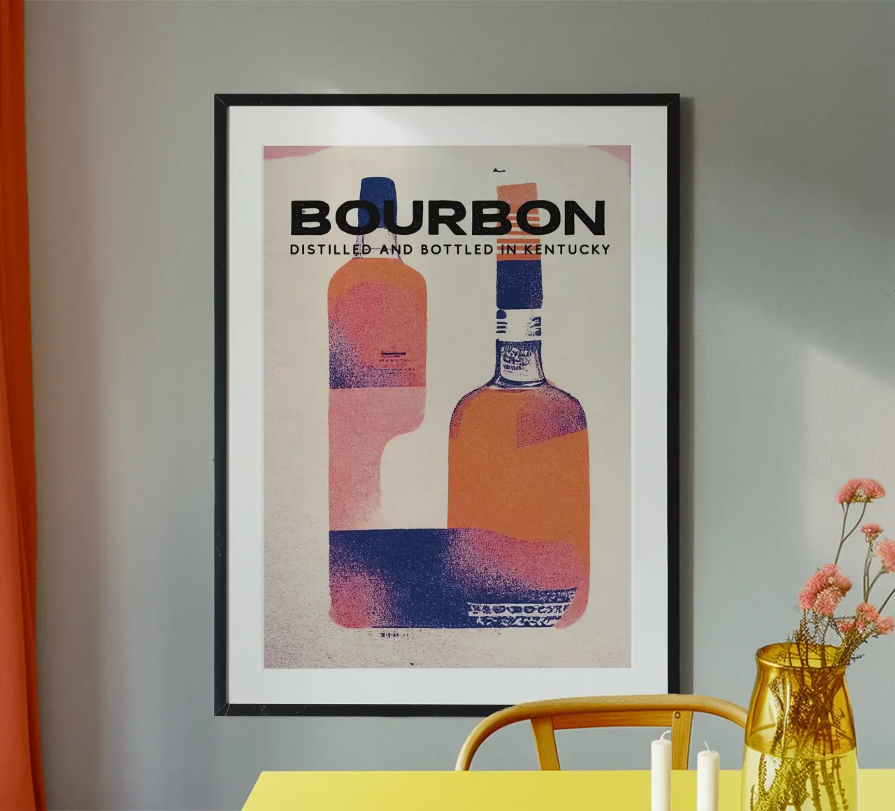 bottiglia di bourbon poster da Kevin Walters