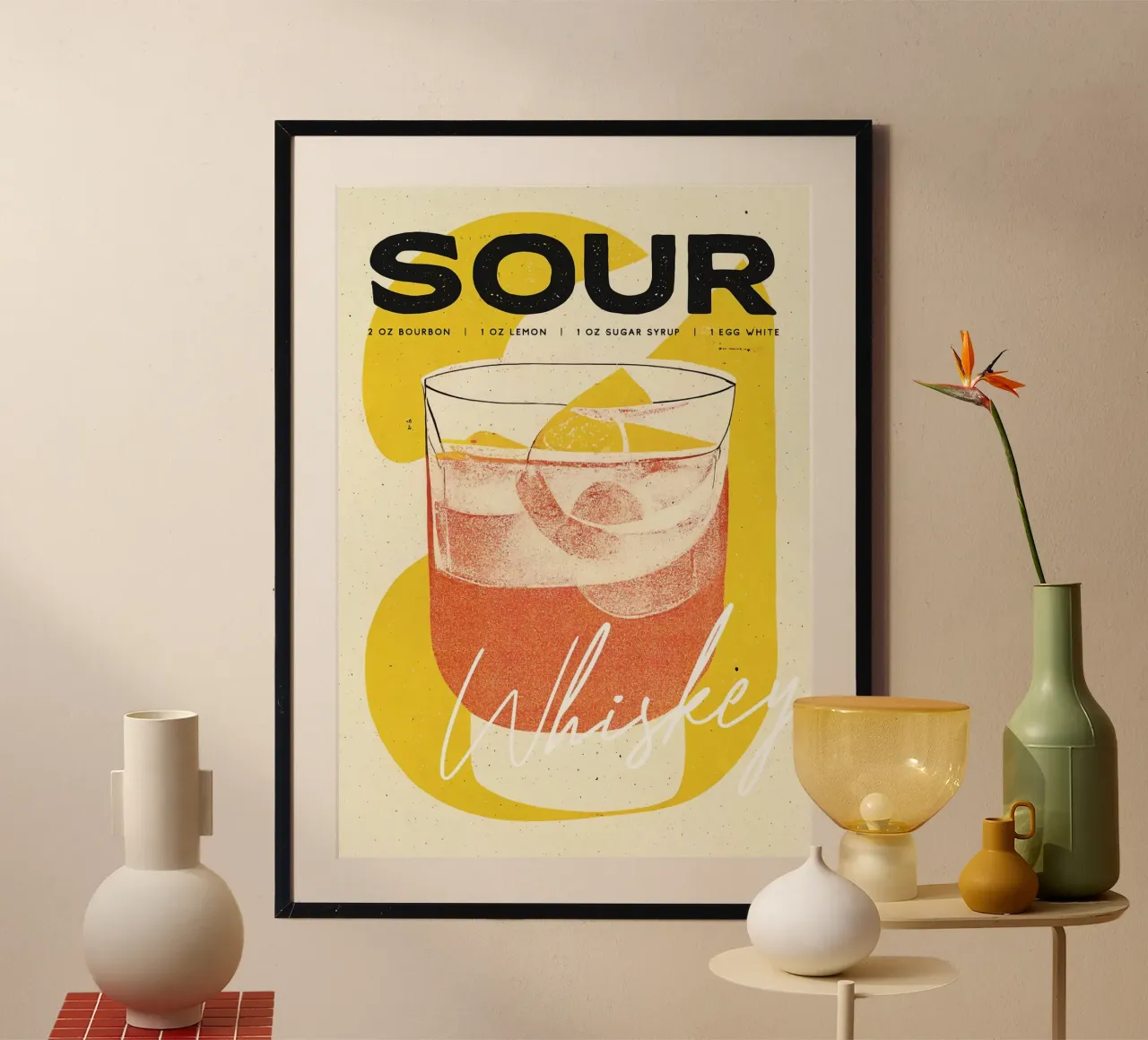 cocktail al whisky sour poster da Kevin Walters