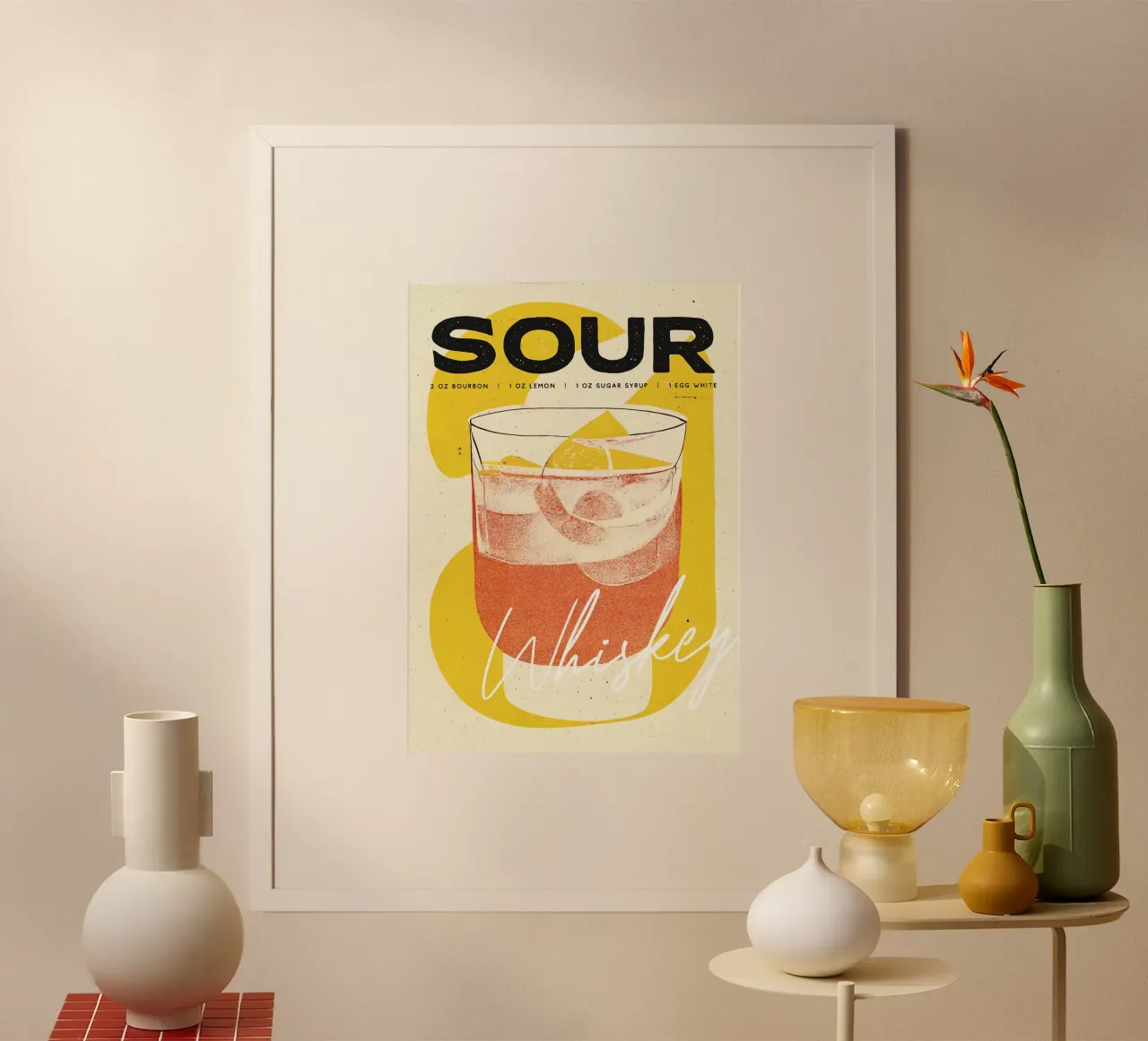 cocktail al whisky sour poster da Kevin Walters