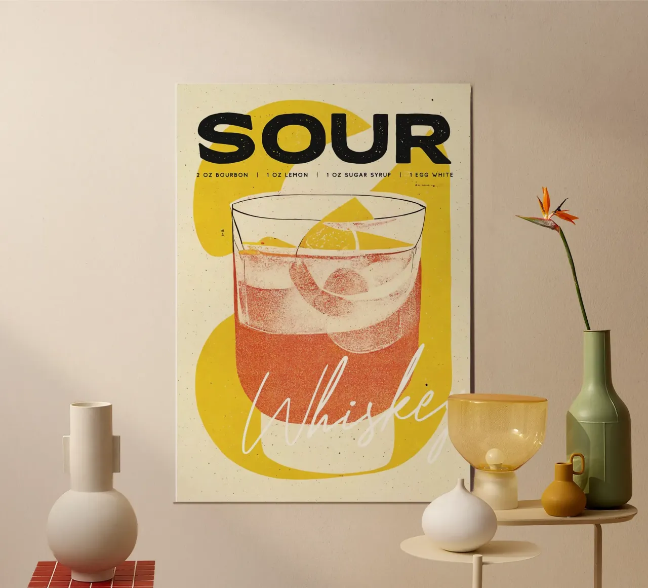 cocktail al whisky sour poster da Kevin Walters