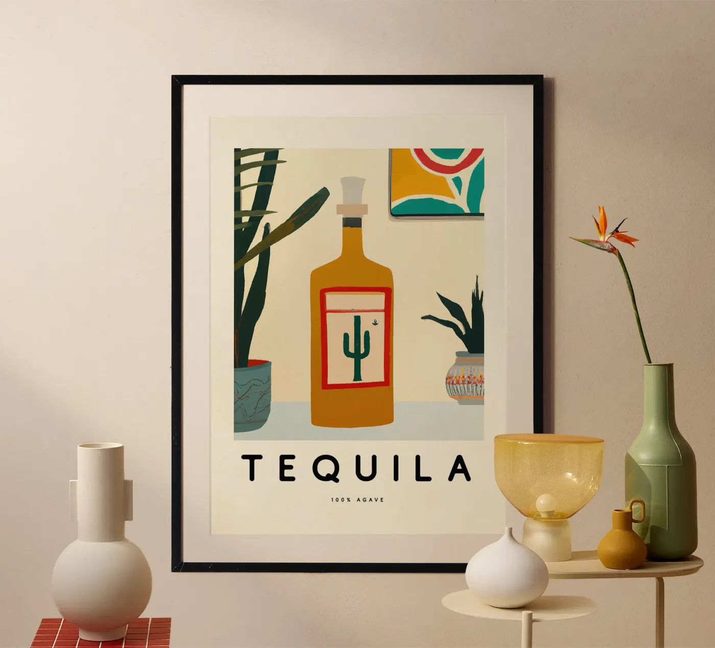 tequila bottle poster da Kevin Walters