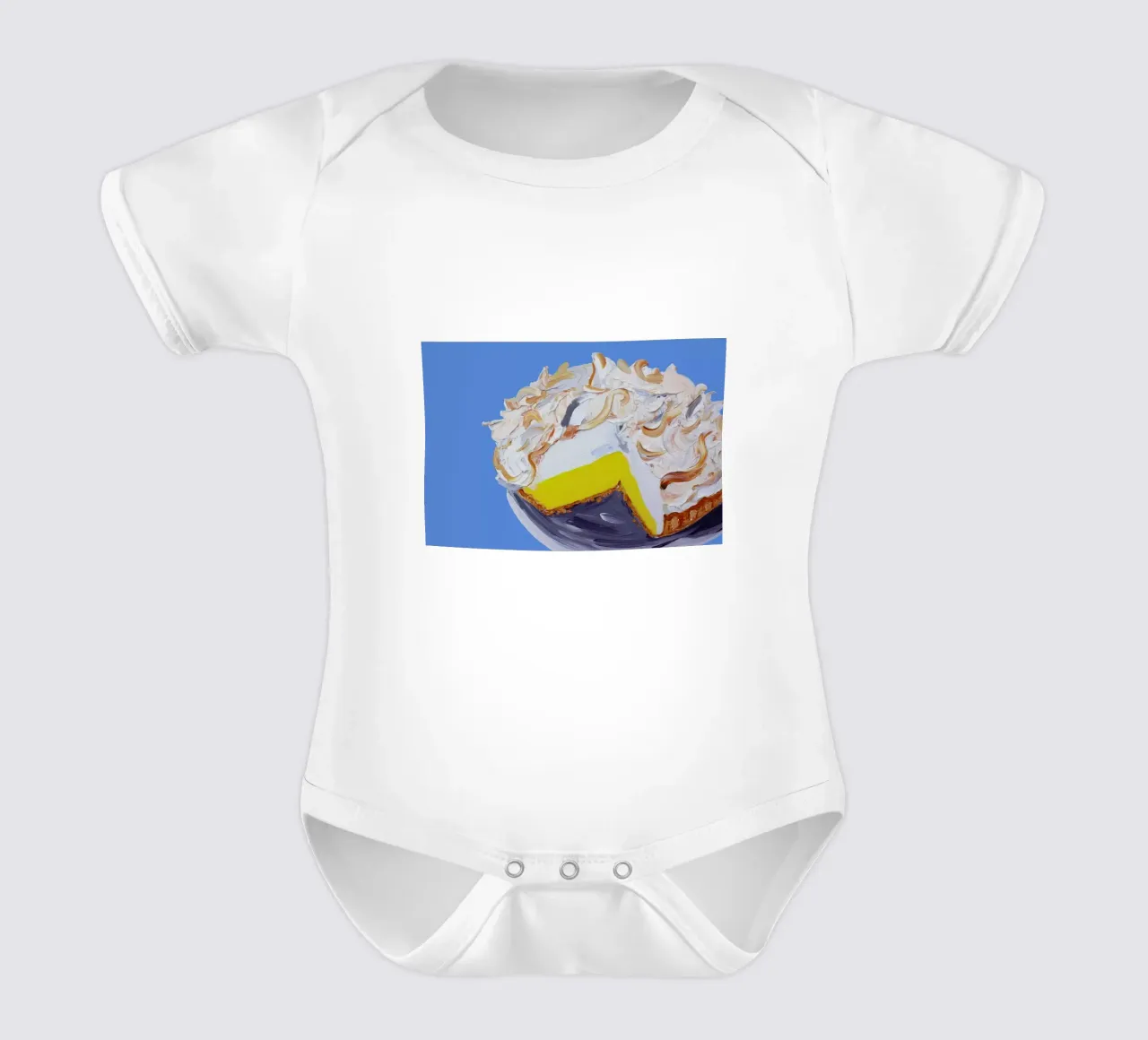 Lemon Meringue Pie body neonato maniche corte da Alice Straker