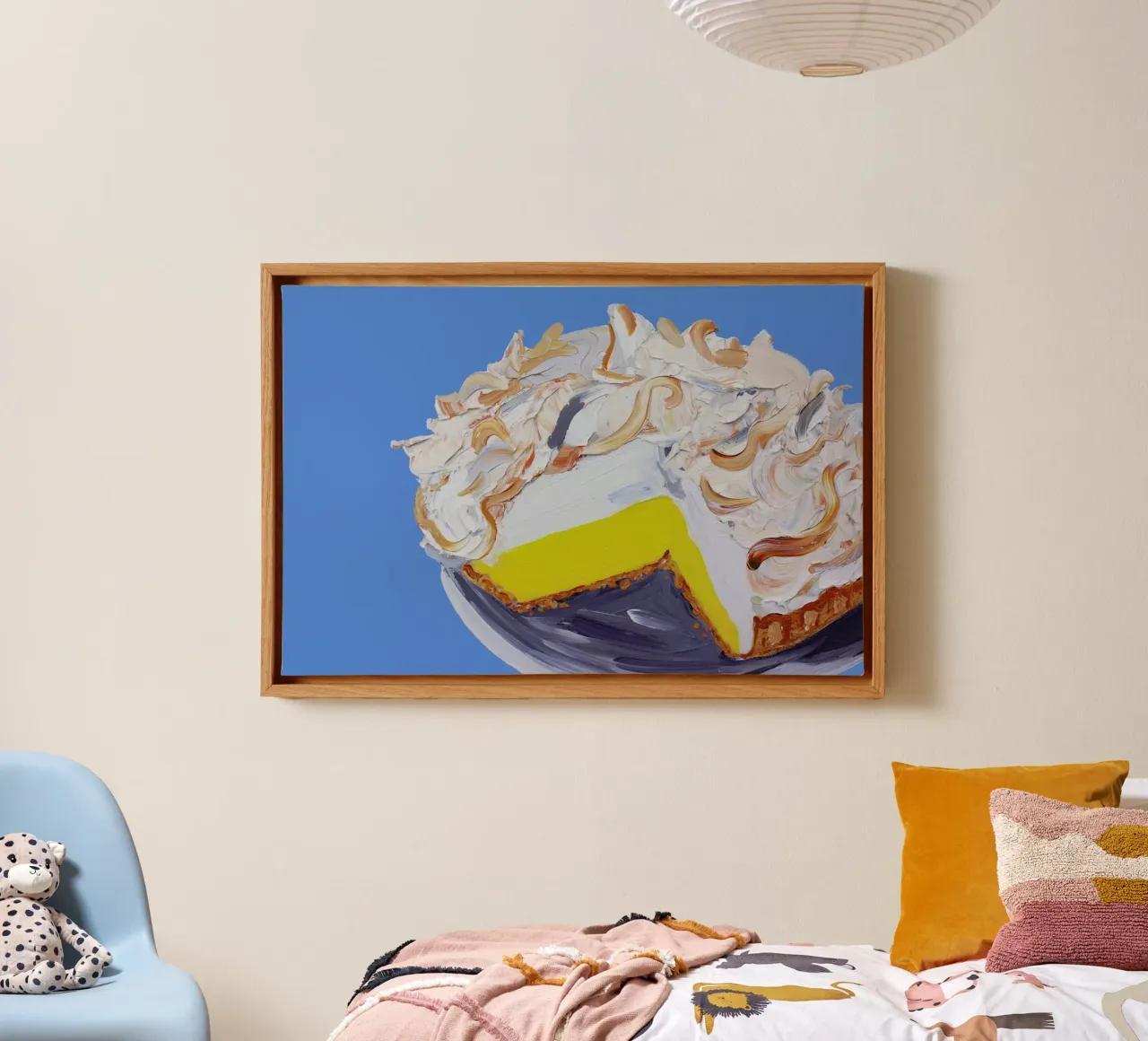 Lemon Meringue Pie tela con Cornice a cassetta da Alice Straker