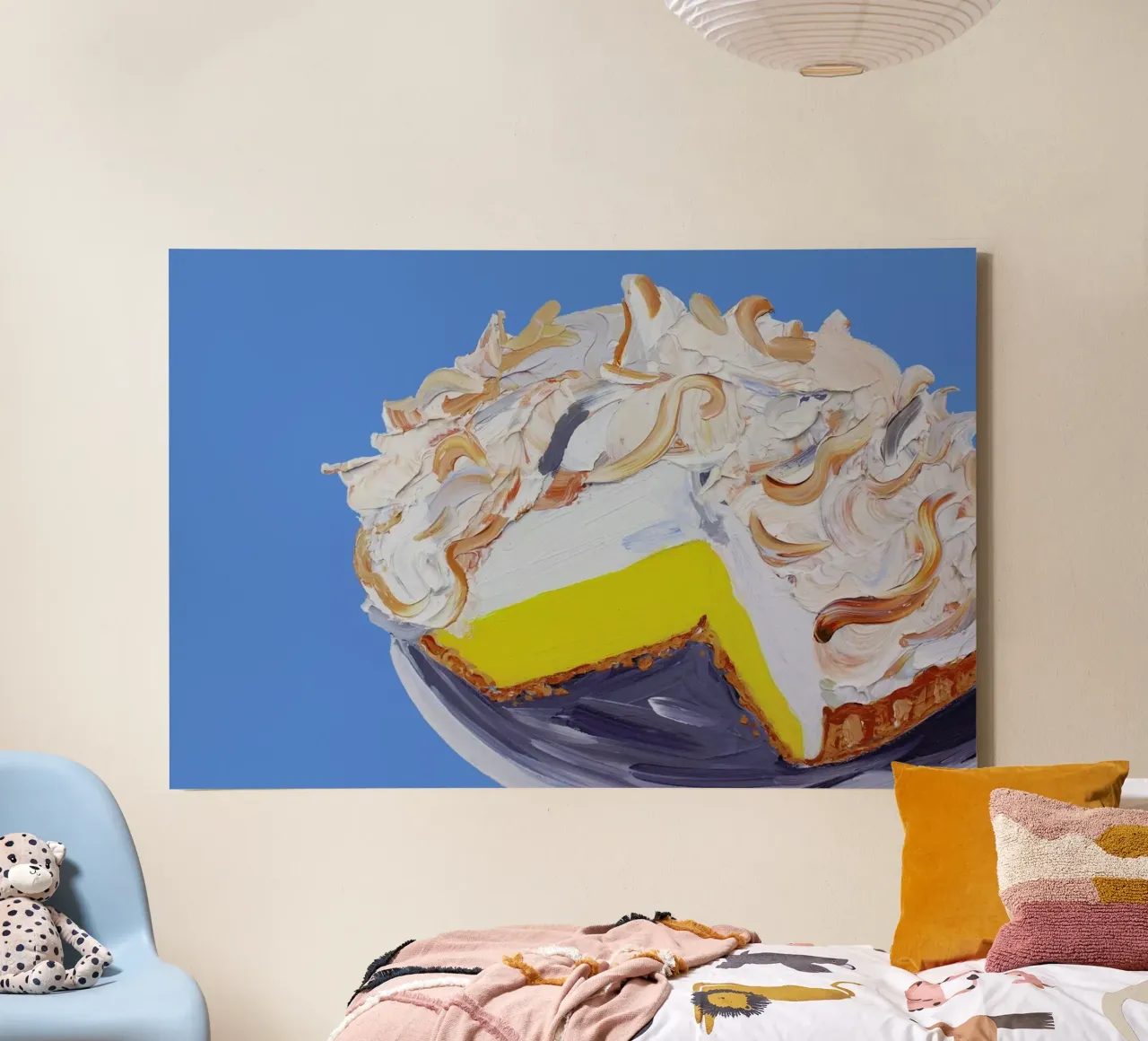 Lemon Meringue Pie tela con Cornice a cassetta da Alice Straker