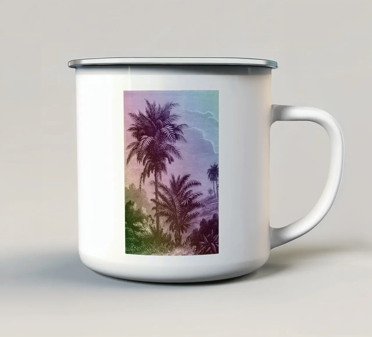 Palm Pop I | Press Play Kunstdruk Remix emaille mok van Press Play Art Prints