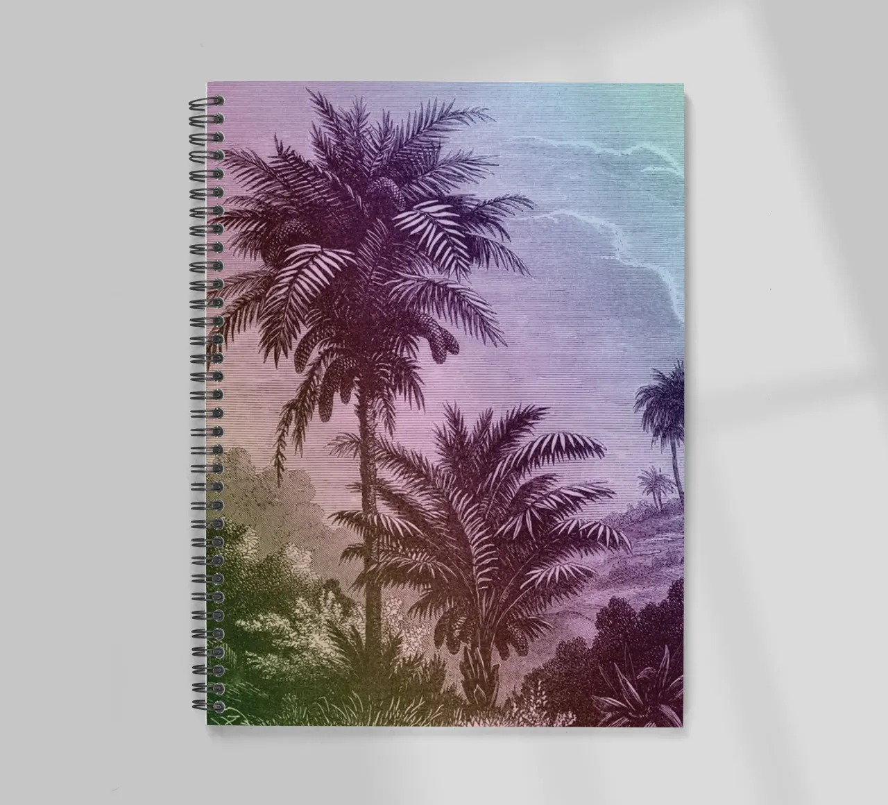 Palm Pop I | Press Play Art Print Remix spiral notebook by Press Play Art Prints