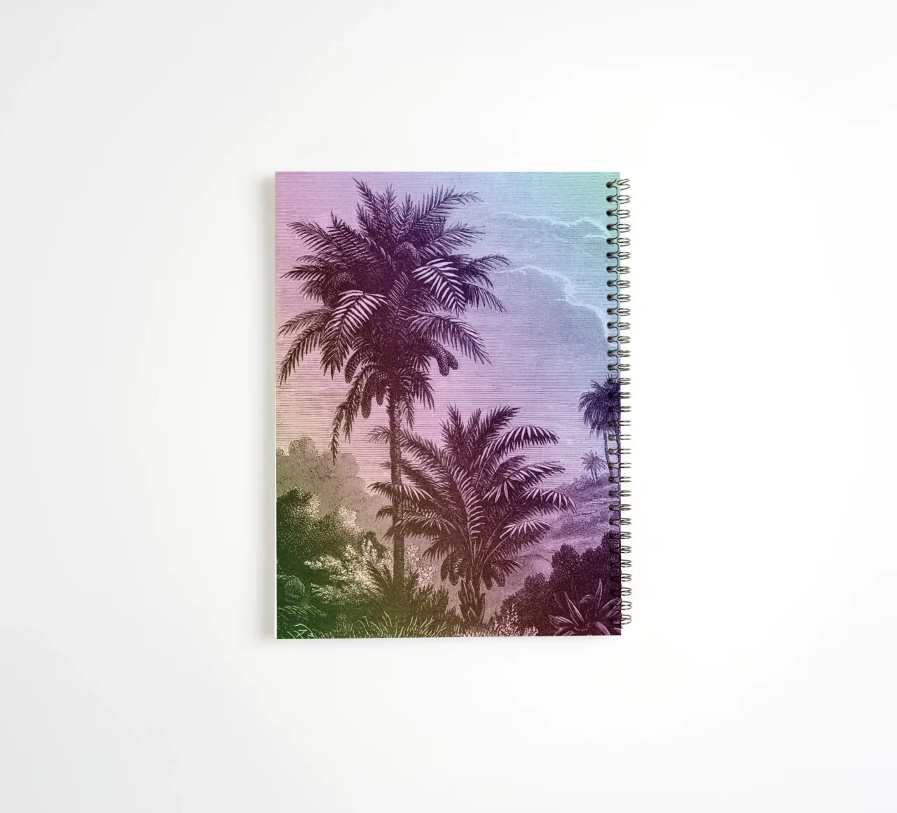 Palm Pop I | Press Play Art Print Remix spiral notebook by Press Play Art Prints