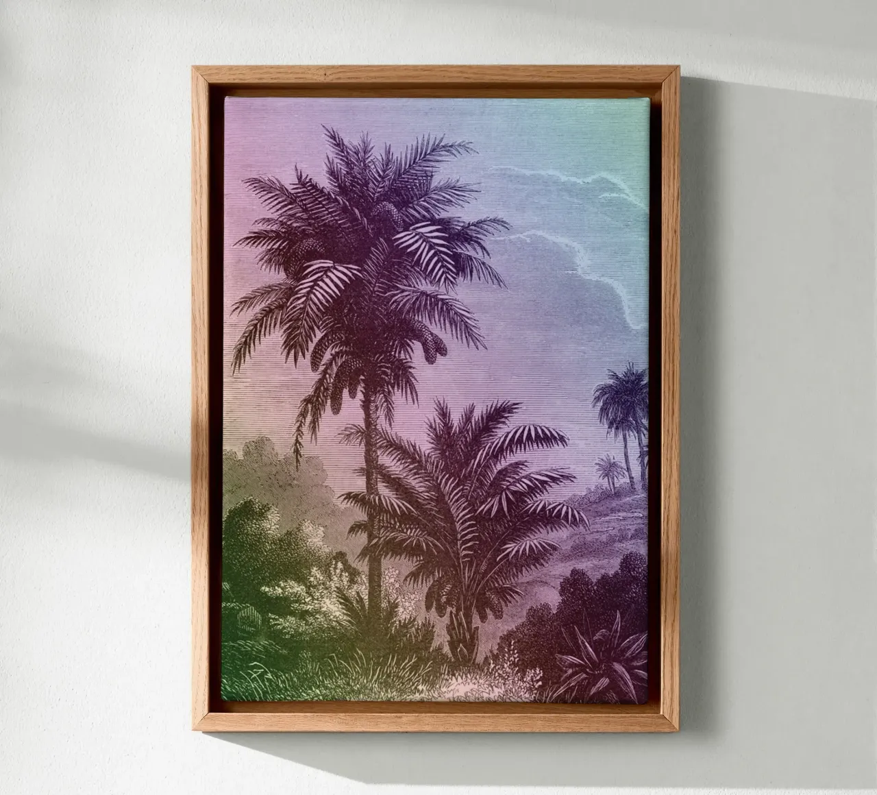 Palm Pop I | Press Play Art Print Remix canvas by Press Play Art Prints