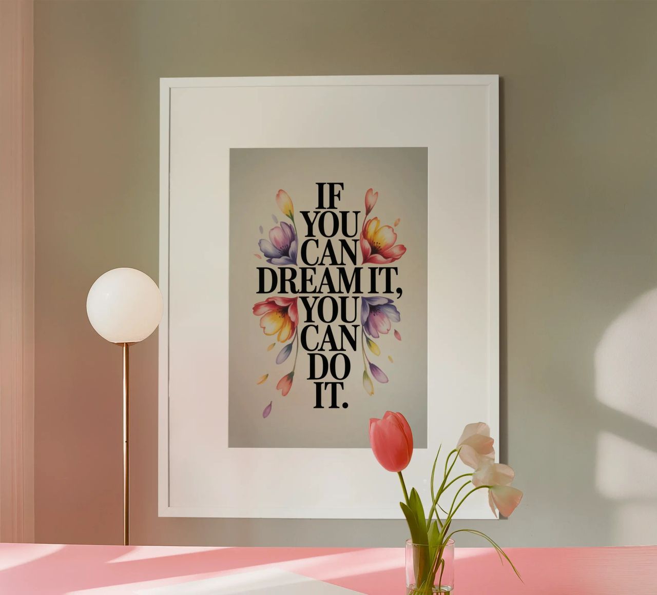 YOU CAN DO IT poster de 20 Farben