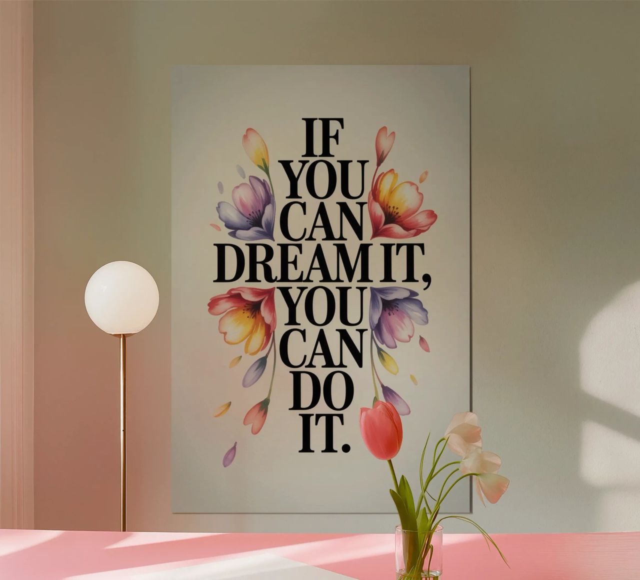 YOU CAN DO IT poster de 20 Farben