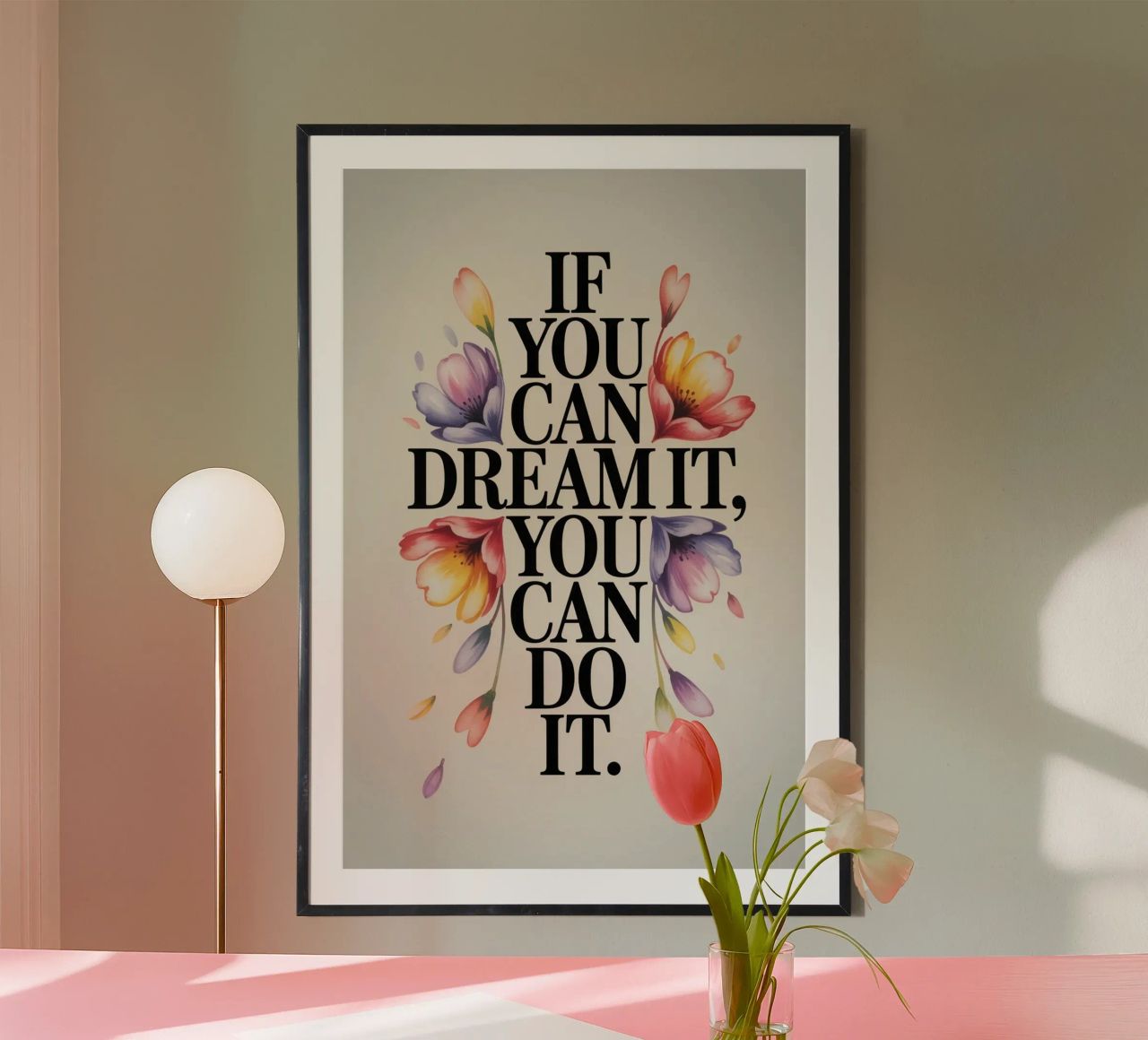 YOU CAN DO IT poster de 20 Farben