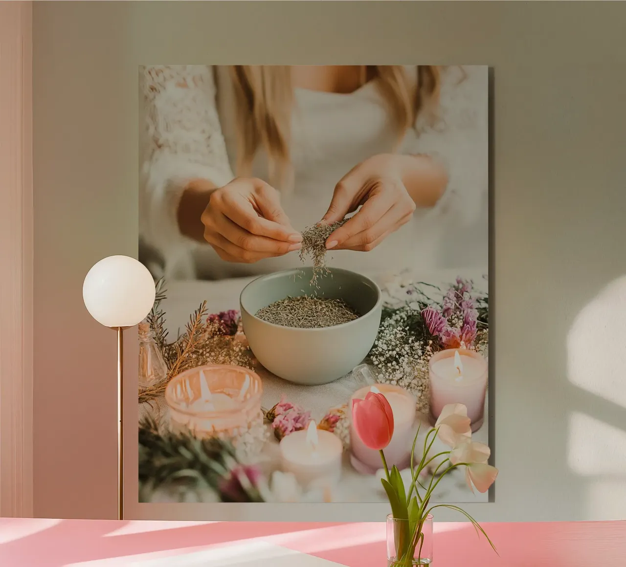 Rituali sereni alluminio dibond da PhotoVibe Decor