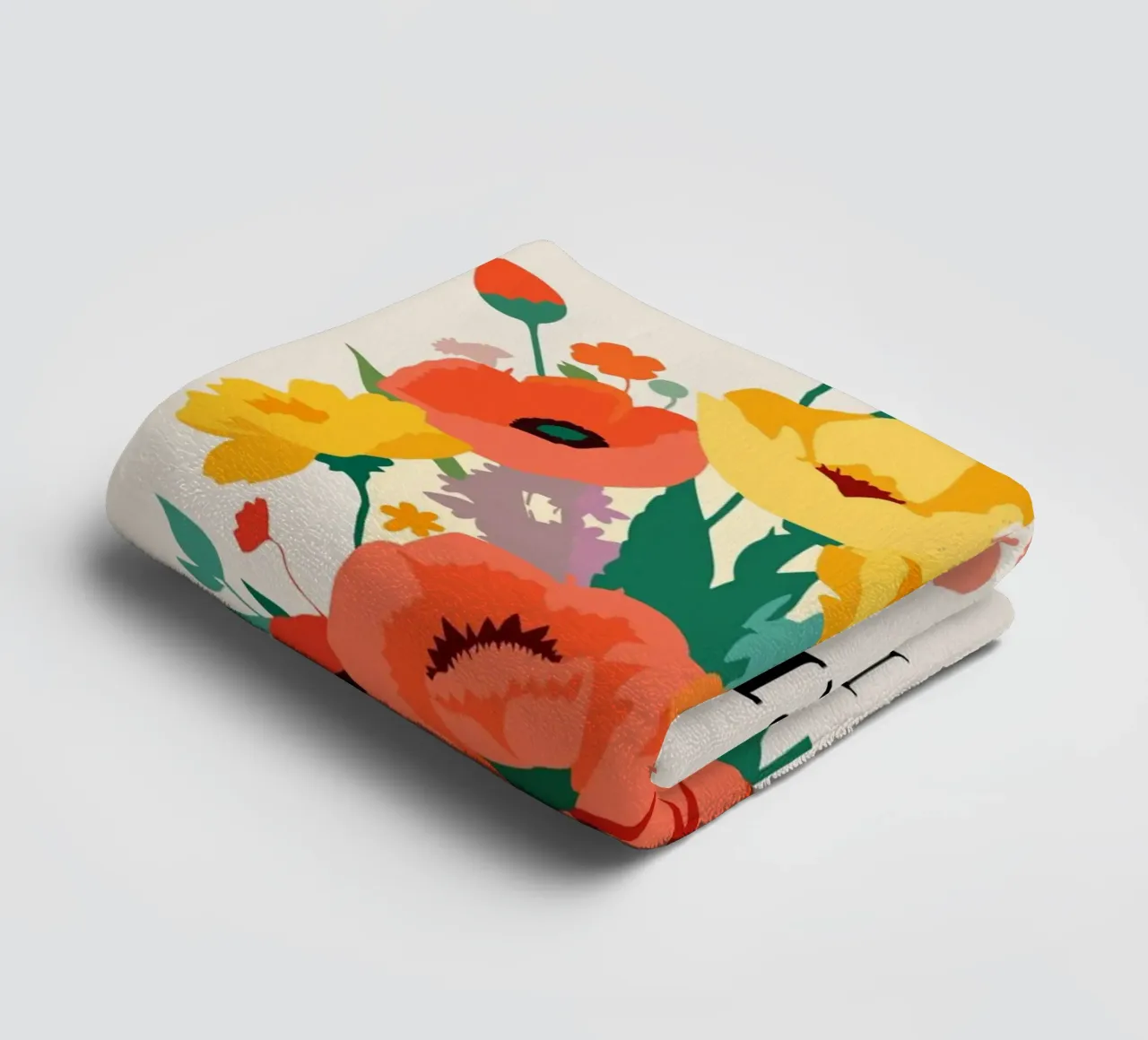 Mercato dei fiori di Berlino - Poster botanico d'epoca asciugamano da bagno da HicksShop