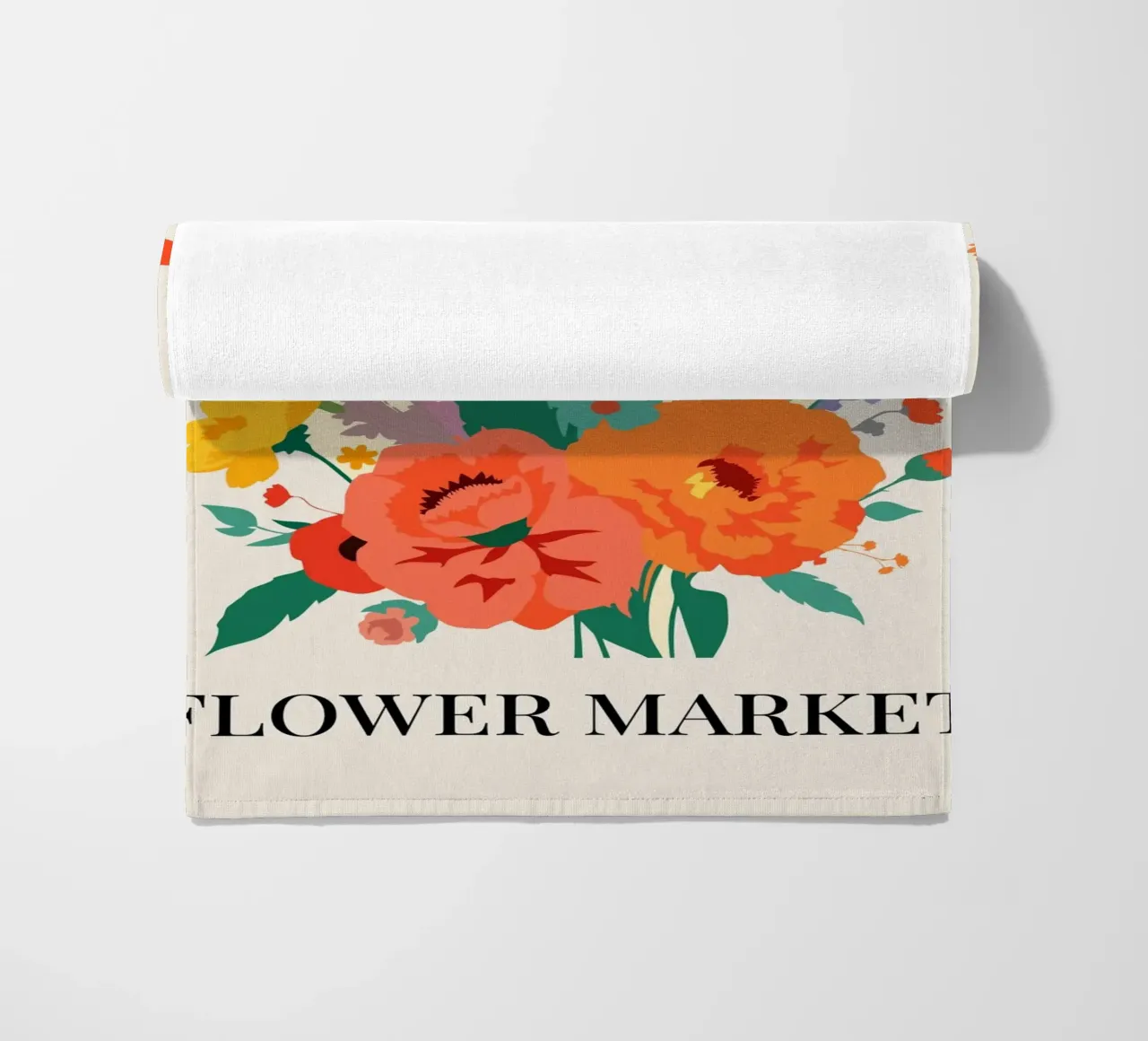 Mercato dei fiori di Berlino - Poster botanico d'epoca telo mare da HicksShop
