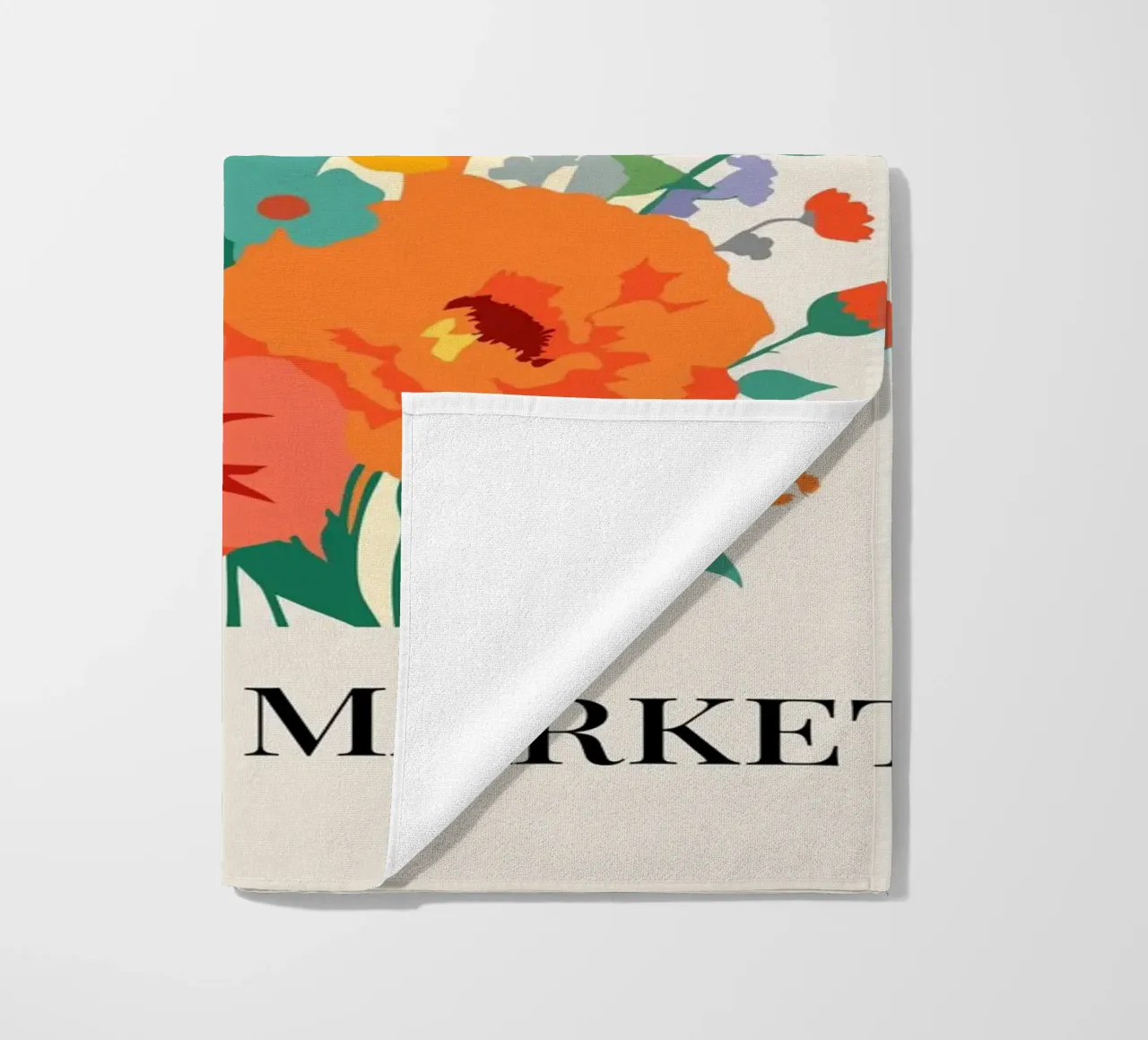 Mercato dei fiori di Berlino - Poster botanico d'epoca telo mare da HicksShop