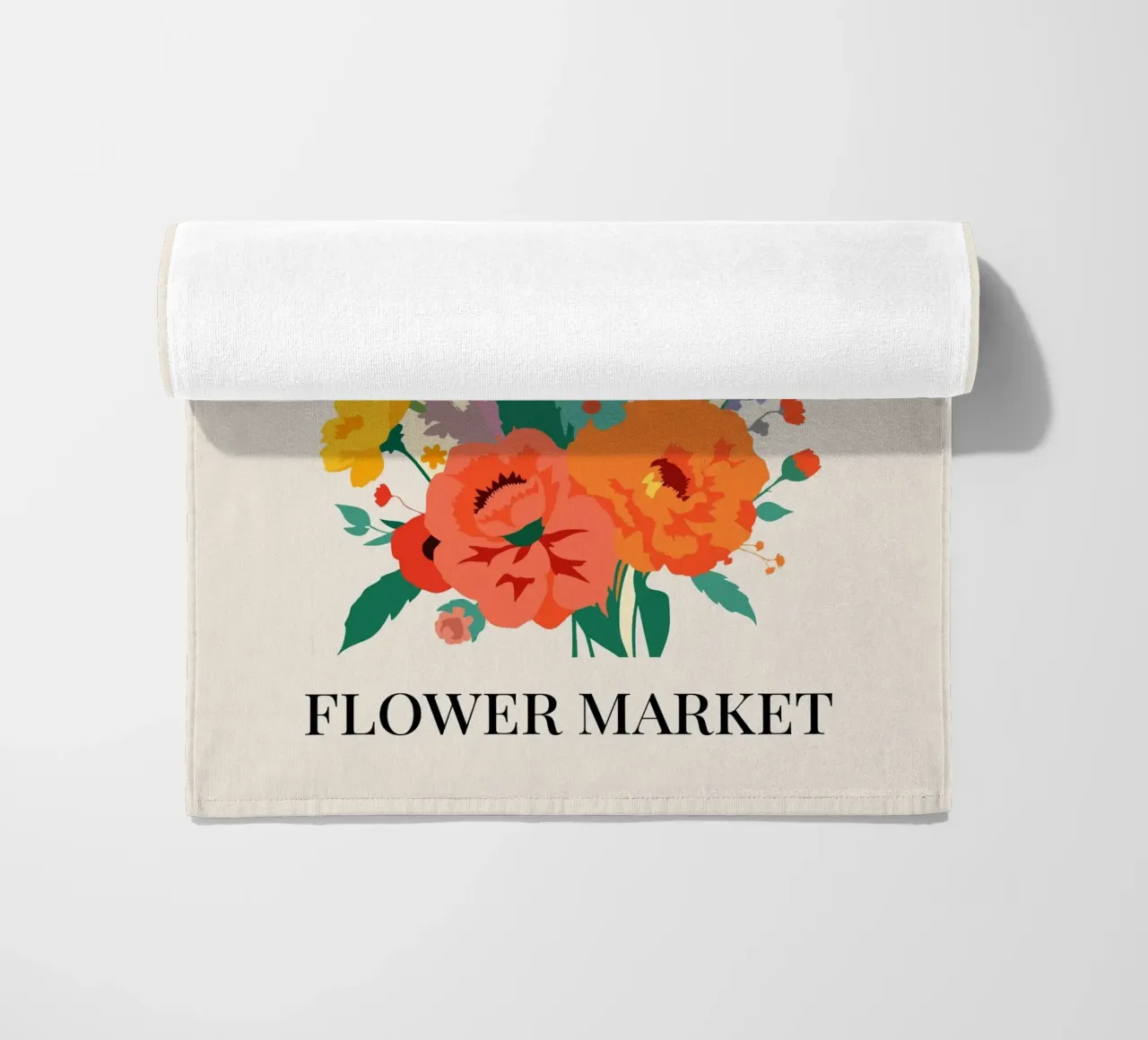 Mercato dei fiori di Berlino - Poster botanico d'epoca telo mare da HicksShop