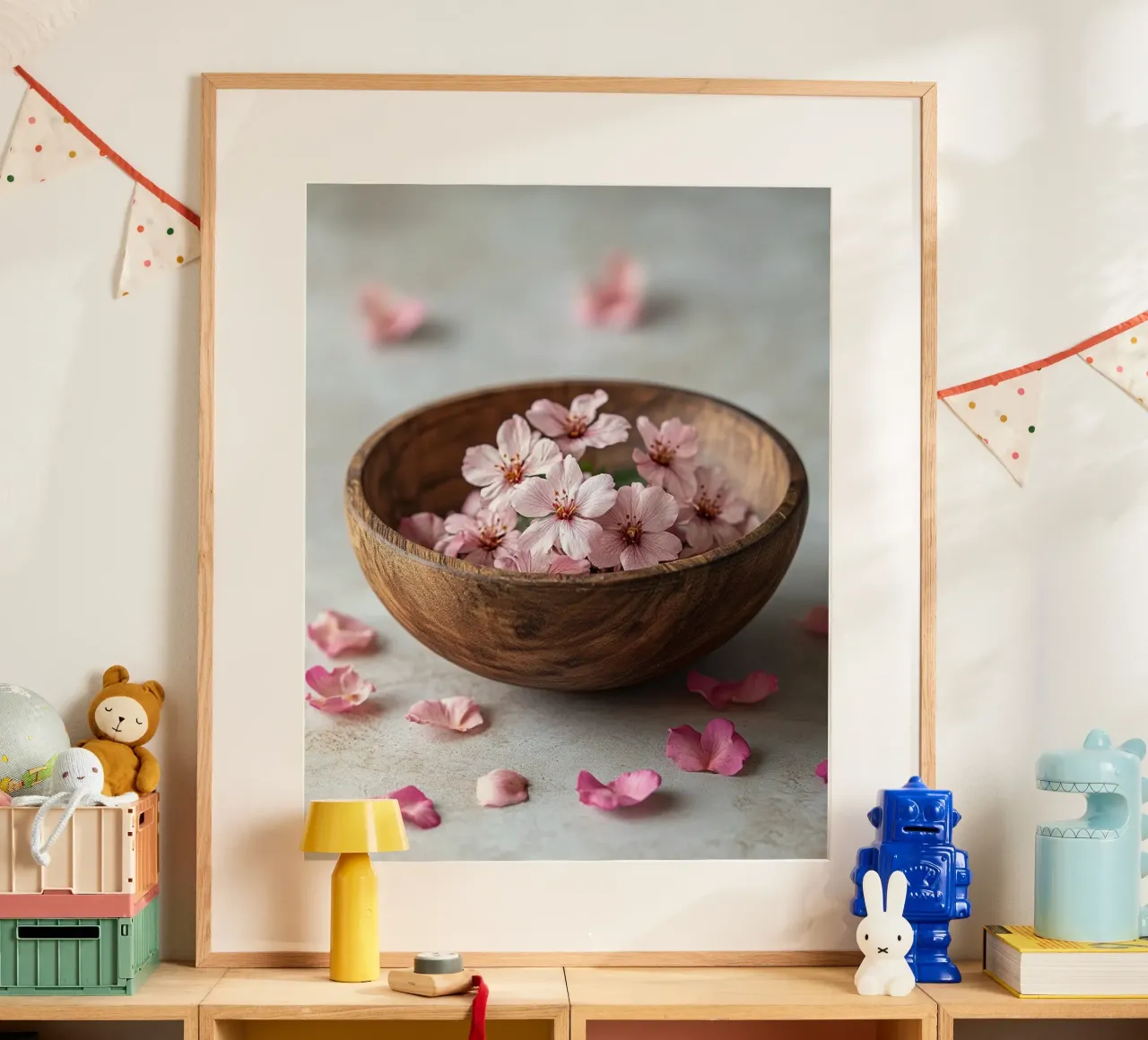 Rituali sereni poster con telaio in alluminio da PhotoVibe Decor